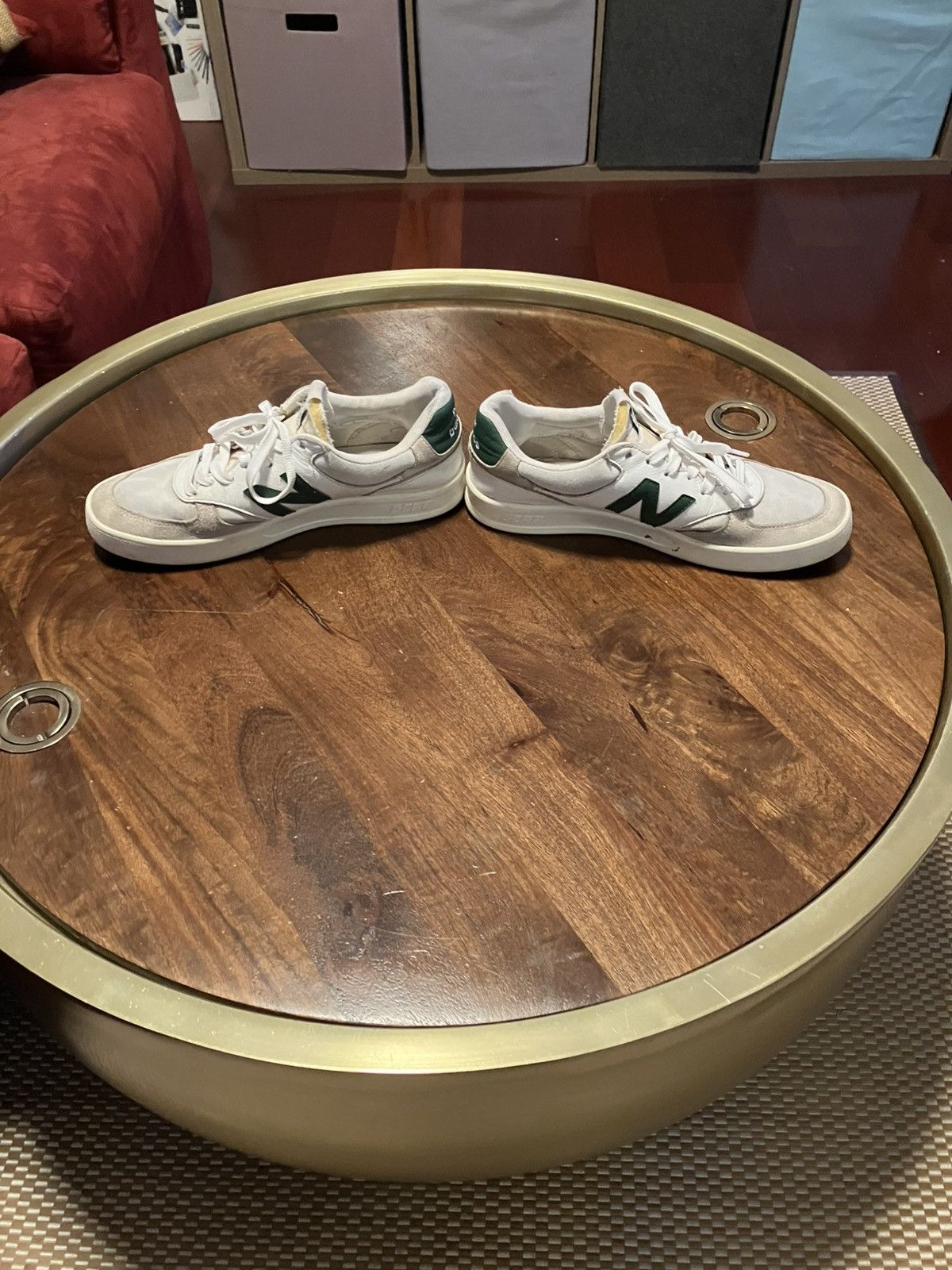 New Balance New Balance Mens CT300W3 Sneaker White/Green Size 9.5 Men’s Size US 9.5 / EU 42-43 - 3 Thumbnail