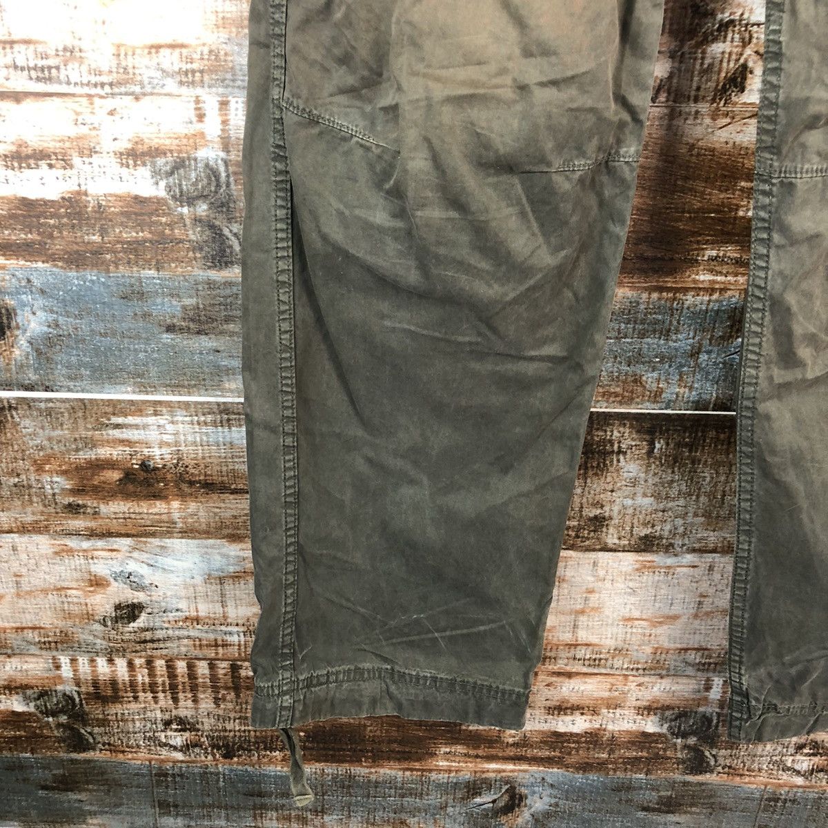 Faded Glory Uniqlo japan Green faded Cargo Multipocket Pants #A2563 Size US 35 - 11 Thumbnail