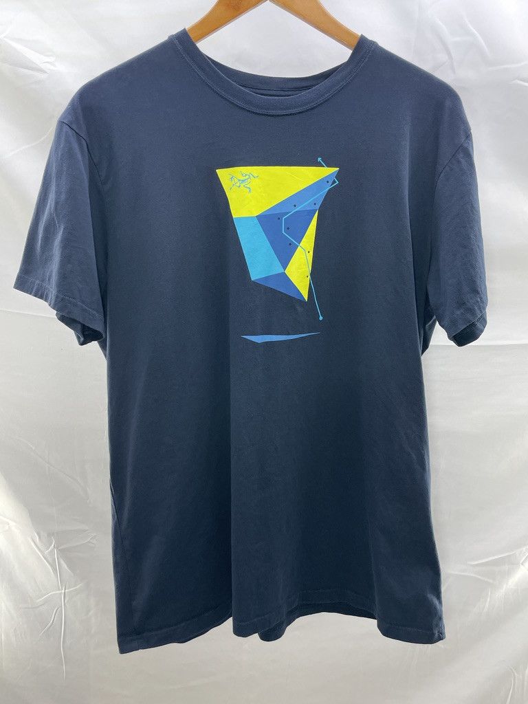 Arc'teryx ARCTERYX Geo Sport Climbing Blue Cotton T-Shirt Tee Size US XL / EU 56 / 4 - 1 Thumbnail
