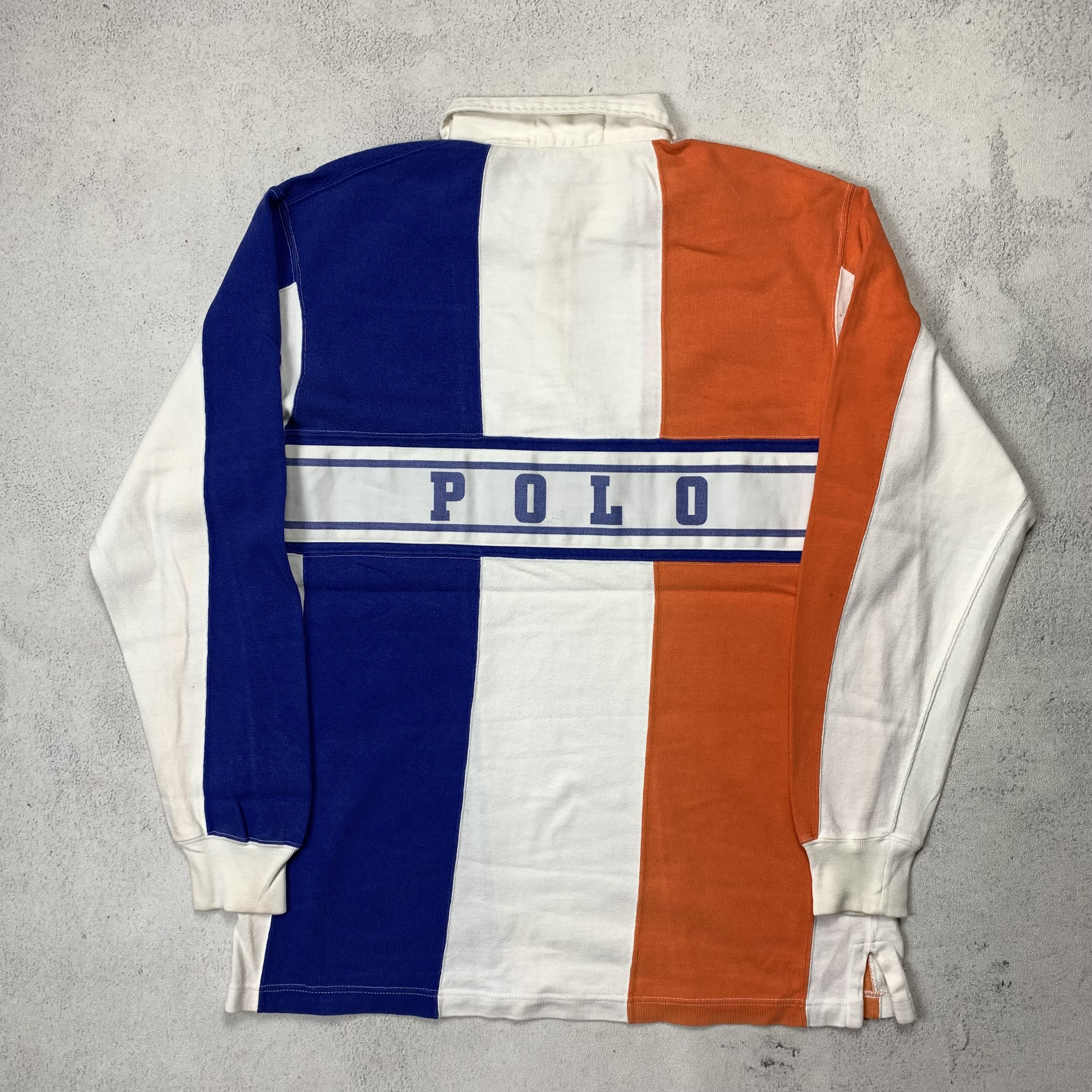 Polo Ralph Lauren Polo Ralph Lauren Netherlands Holland Flag Rugby Shirt Size US M / EU 48-50 / 2 - 1 Thumbnail