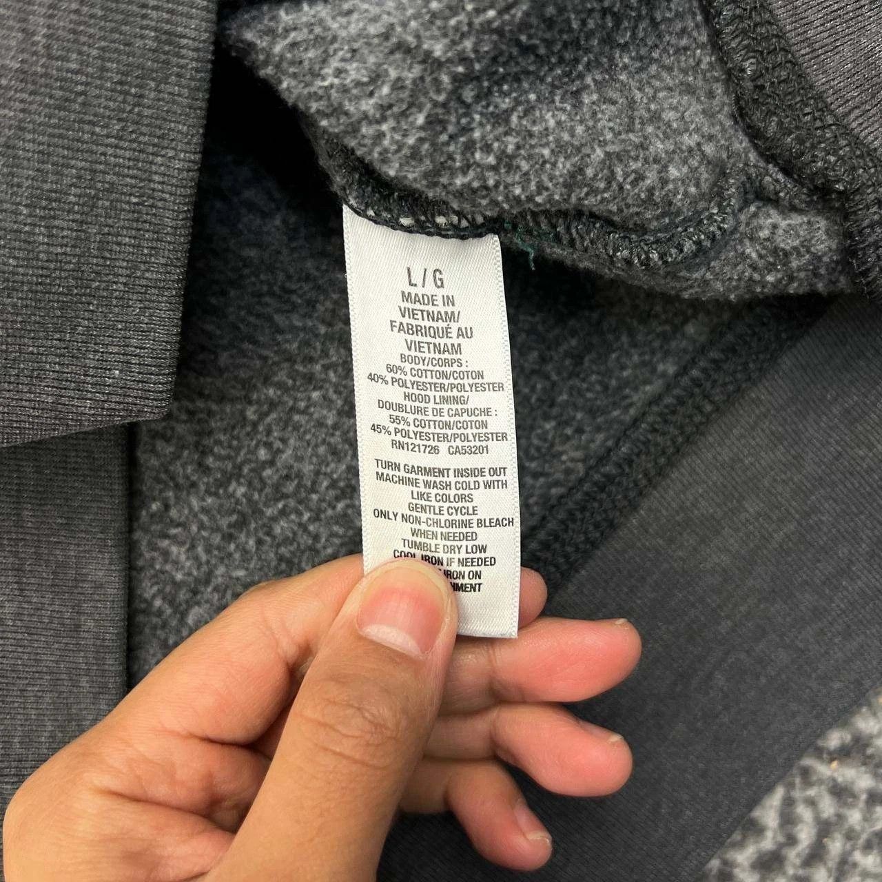 Aeropostale Aeropostale Hoodie Men Gray Fleece Pullover Pocket Outdoor L Size US L / EU 52-54 / 3 - 6 Thumbnail