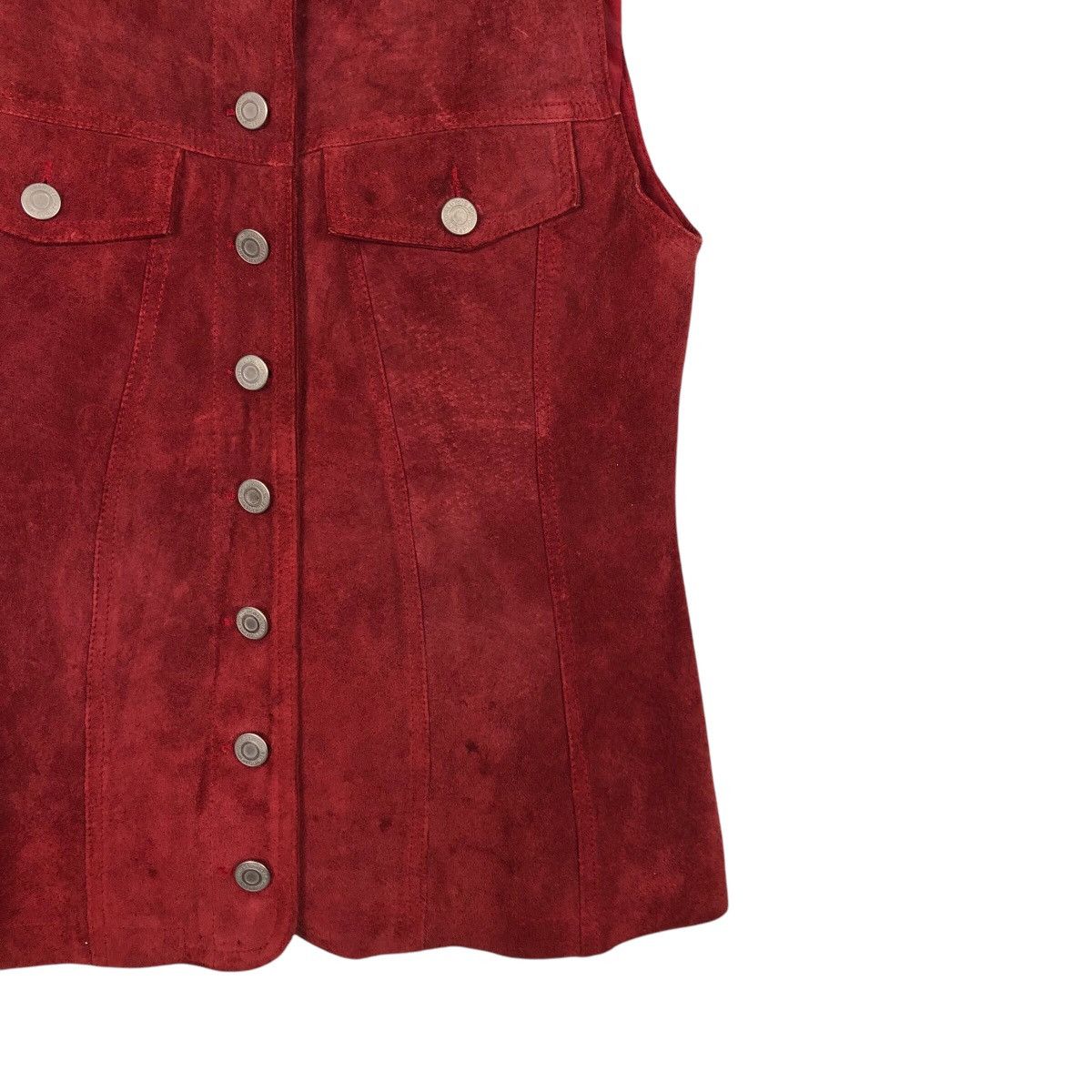 Japanese Brand 📌Vintage Leather Tank Top Vest Pesanteur Issey Miyake Size US M / EU 48-50 / 2 - 6 Thumbnail