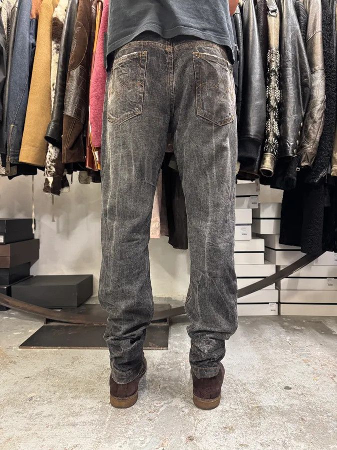 Dolce & Gabbana 2000s Dolce & Gabbana Grey Distressed Denim Jeans Size US 34 / EU 50 - 4 Thumbnail