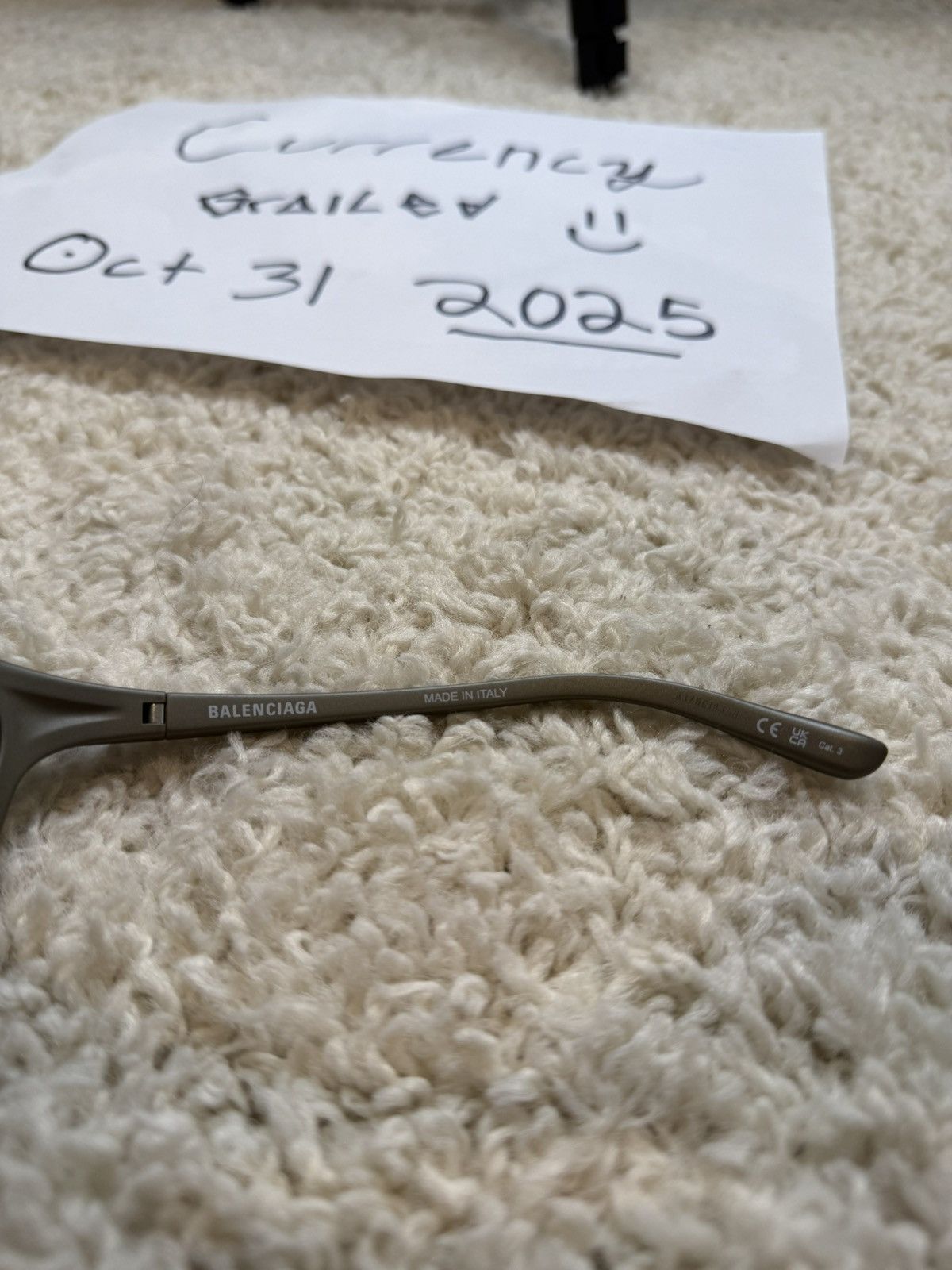 Balenciaga Reflective Bat Glasses