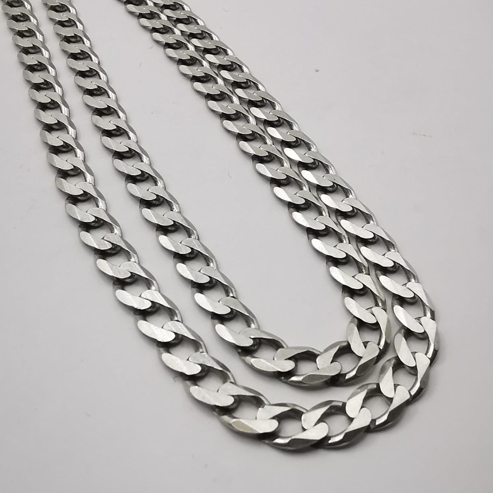 Sterling Silver Vintage Jewelry Chain, 925 Sterling Silver, Signed 18.57g Size ONE SIZE - 2 Thumbnail