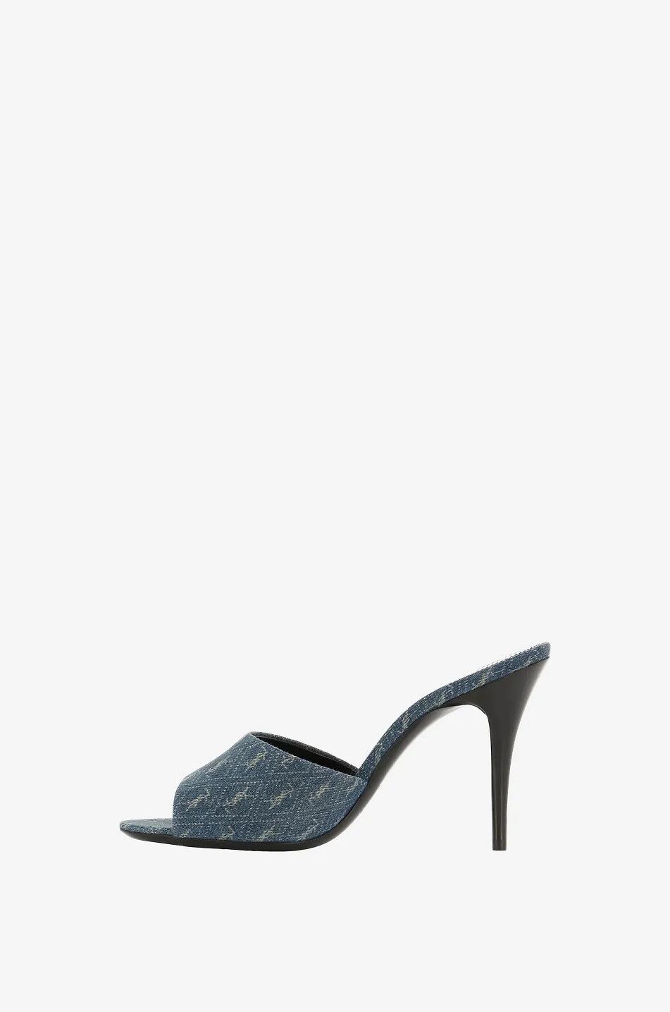 Saint Laurent Paris o1bcso1str1124 La 16 Mules in Medium Blue Size US 8 / IT 38 - 5 Thumbnail