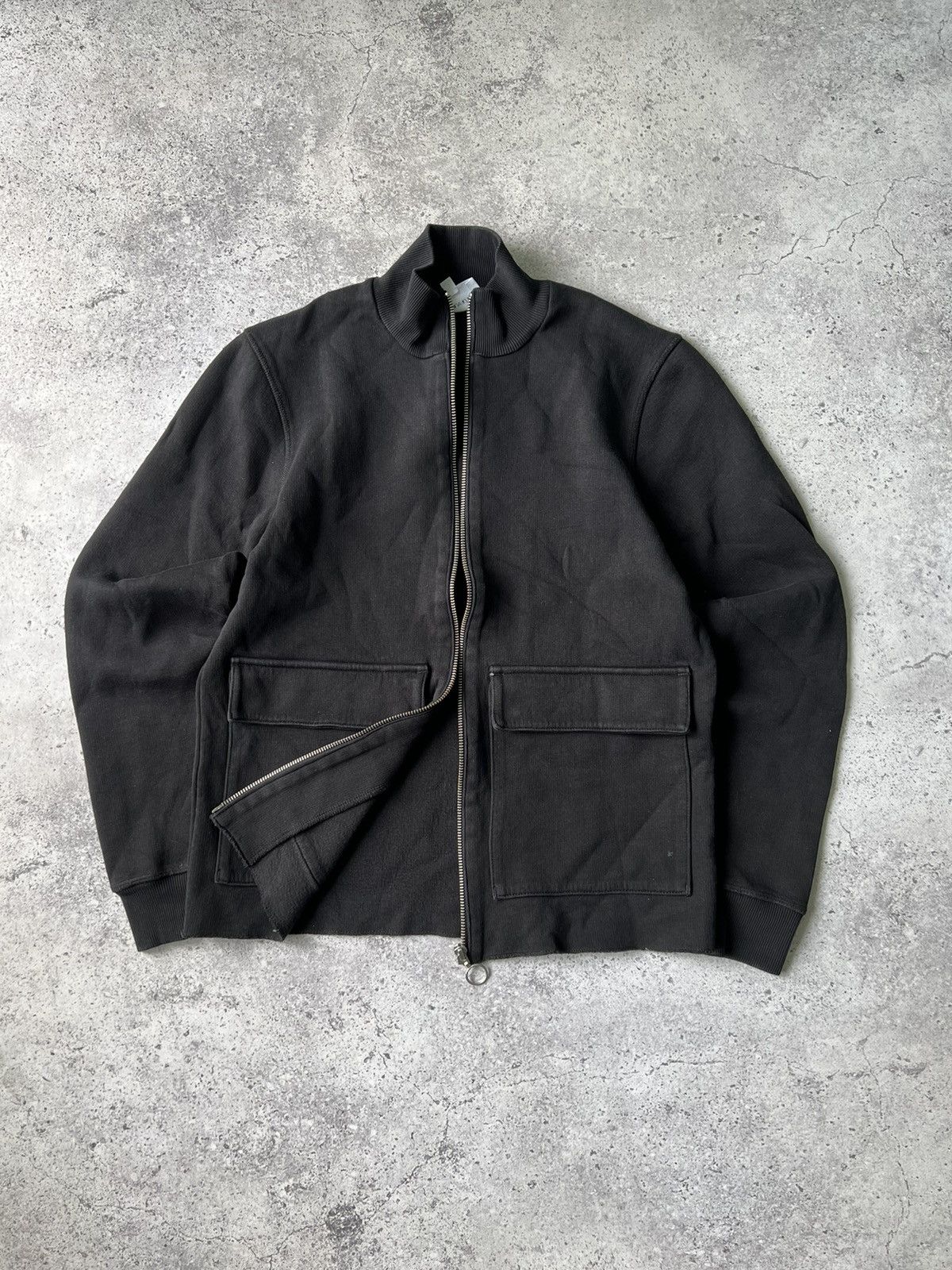 image of Norse Projects Norse Project Cotton Zip Jacket in Black, Men's (Size Small)