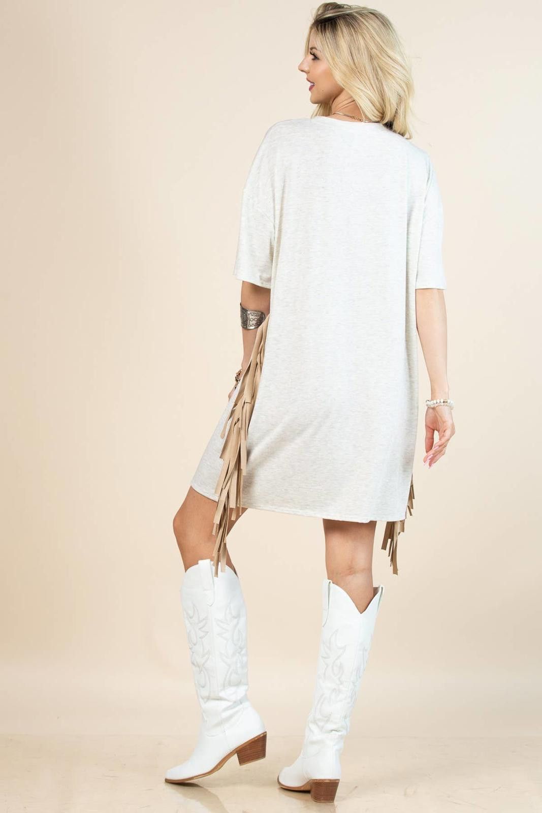 Other Gaia Western Wild Soul Print T Shirt Dress Size M / US 6-8 / IT 42-44 - 4 Thumbnail