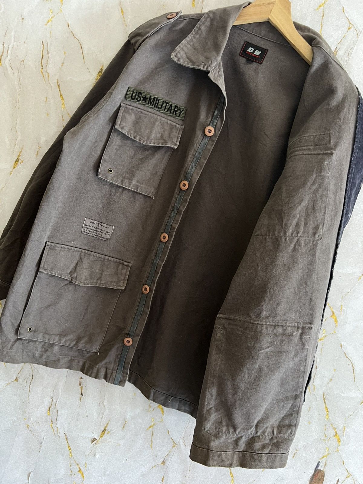 Japanese Brand Body Wave Jacket – Vintage 90s Streetwear Archive Size US L / EU 52-54 / 3 - 9 Thumbnail