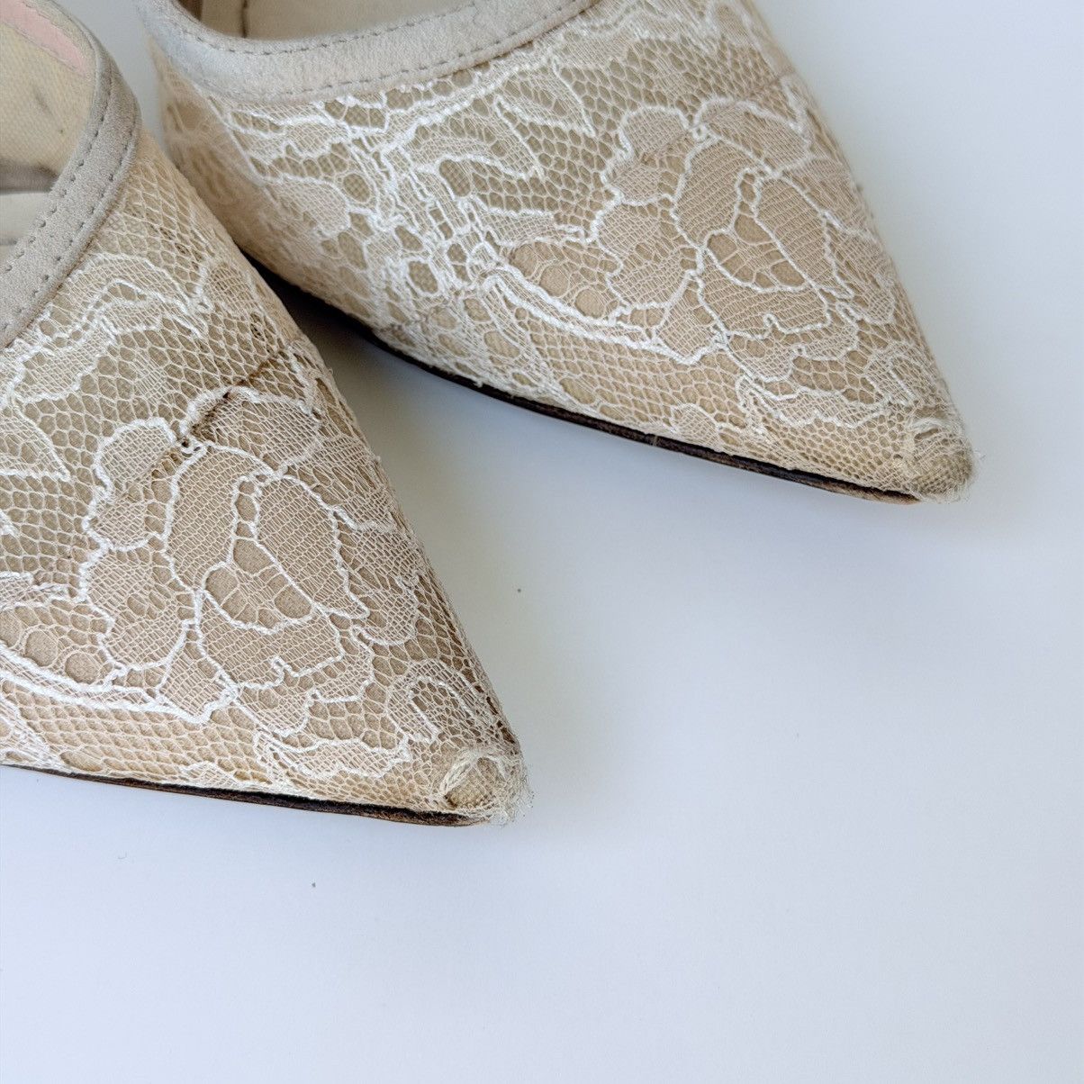 Dior Christian Dior Lace Suede Lingerie Pumps Size US 6.5 / IT 36.5 - 8 Thumbnail