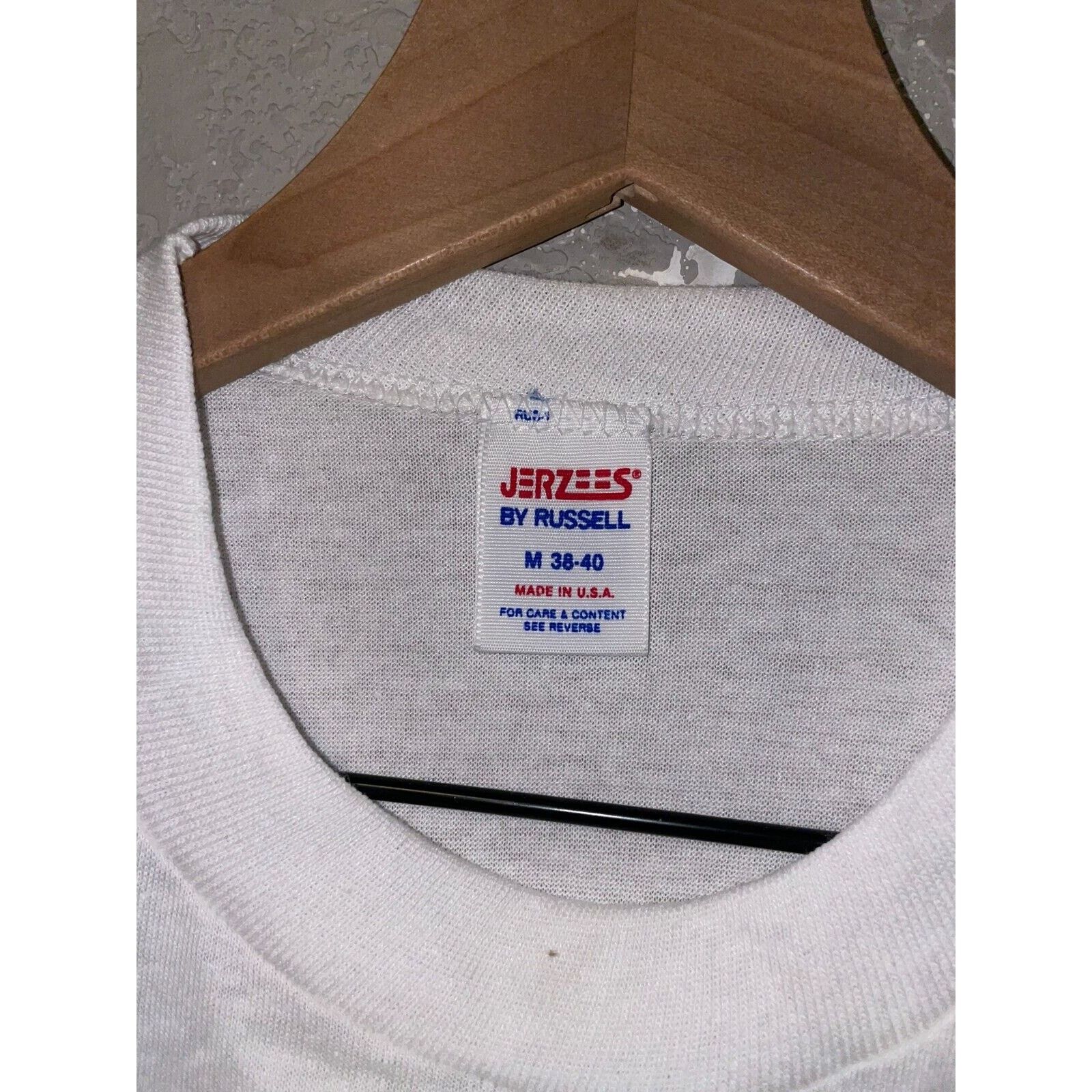 Jerzees Vintage Arizona Southwestern Graphic White M Shirt 80s Size US M / EU 48-50 / 2 - 9 Thumbnail