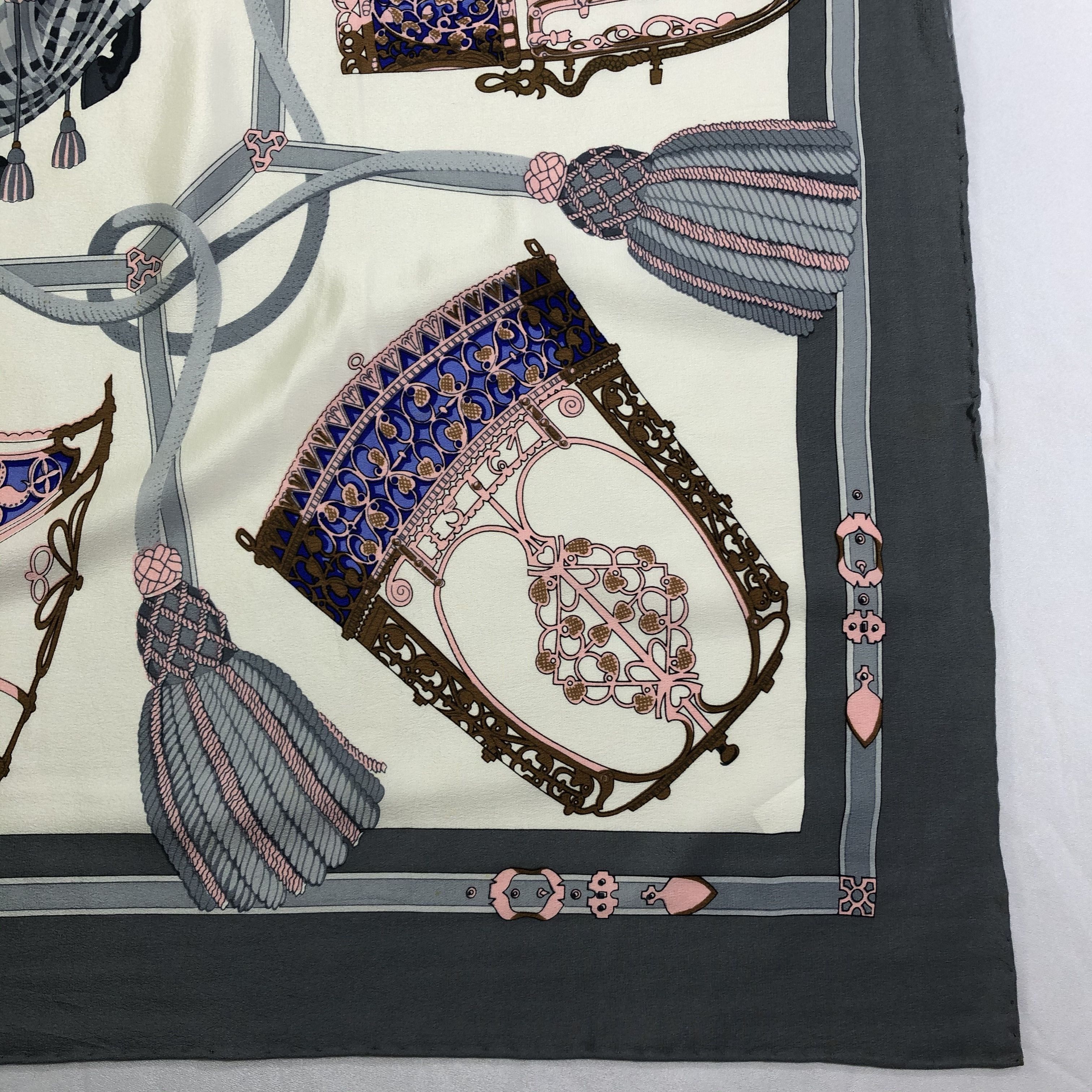 Lancel × Vintage Vintage Lancel Silk Scarf Size ONE SIZE - 3 Thumbnail