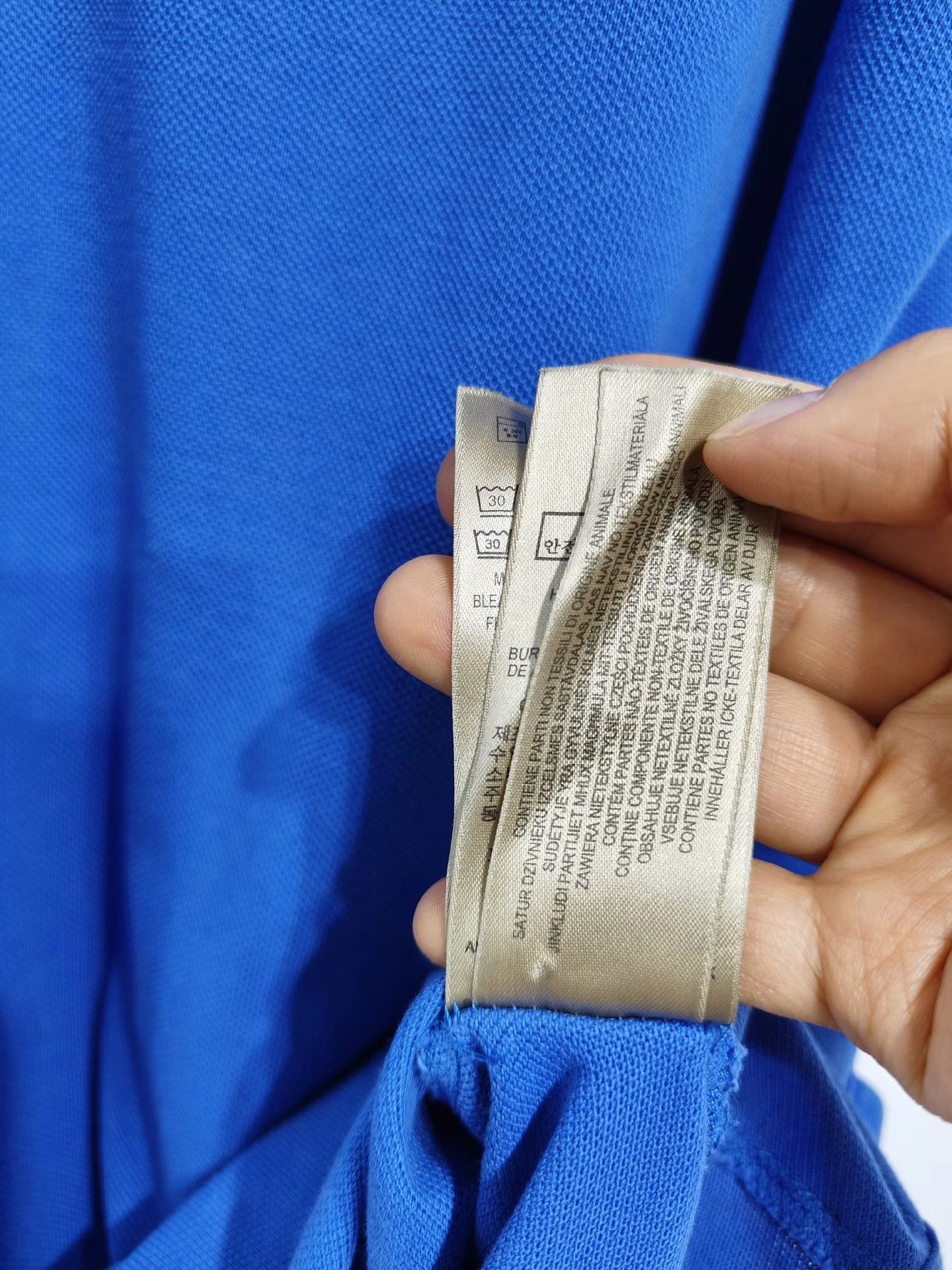 Burberry Burberry Men's Blue Short Sleeve Top K29 Size US XXL / EU 58 / 5 - 7 Thumbnail