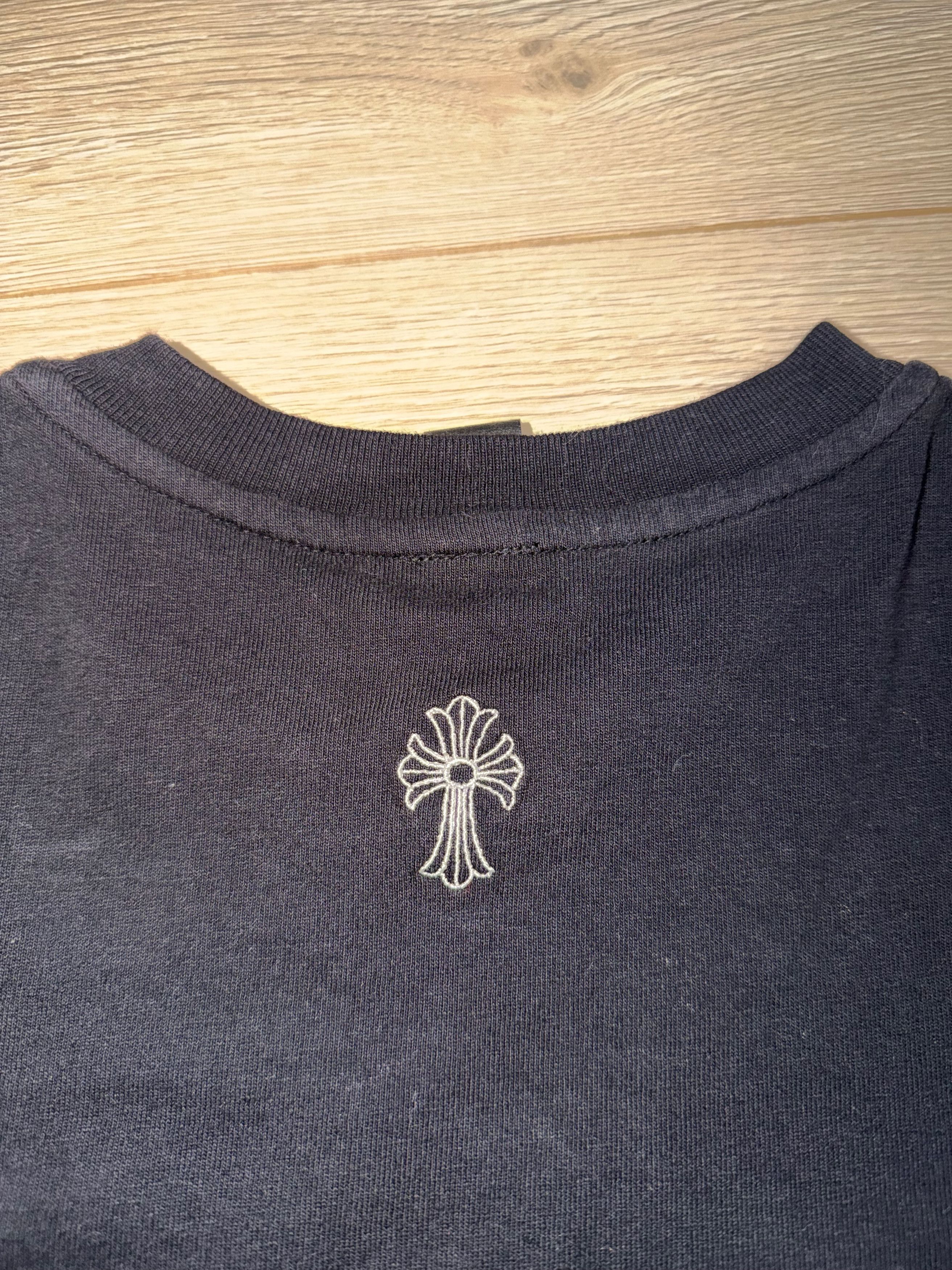 Chrome Hearts Script Logo Short Sleeve Cotton Cropped T Shirt Tee Small S Size S / US 4 / IT 40 - 7 Thumbnail