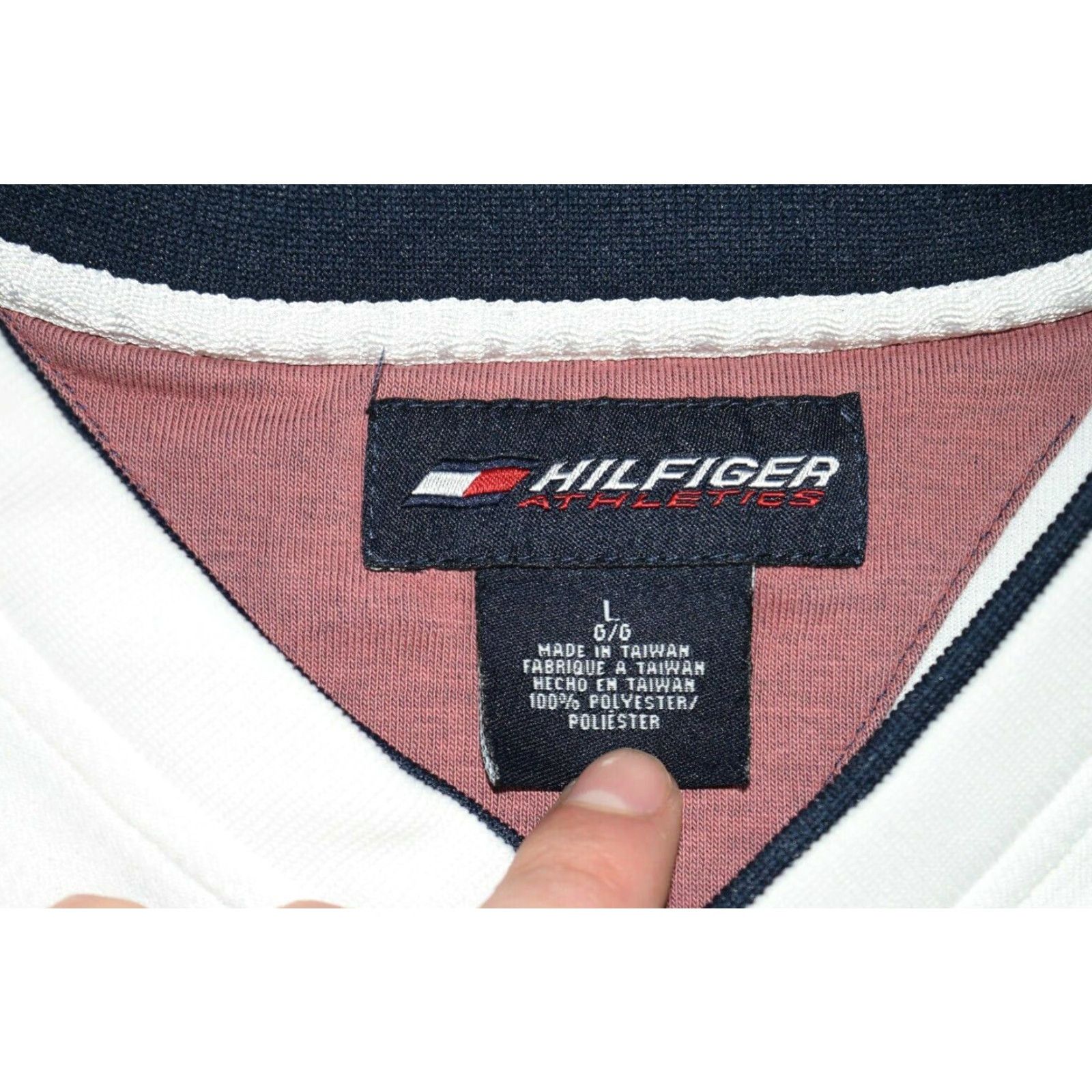 Tommy Hilfiger VINTAGE Tommy Hilfiger Athletic Jeans Mens Football Sports Jersey Size Large EUC Shirt Size US L / EU 52-54 / 3 - 6 Thumbnail