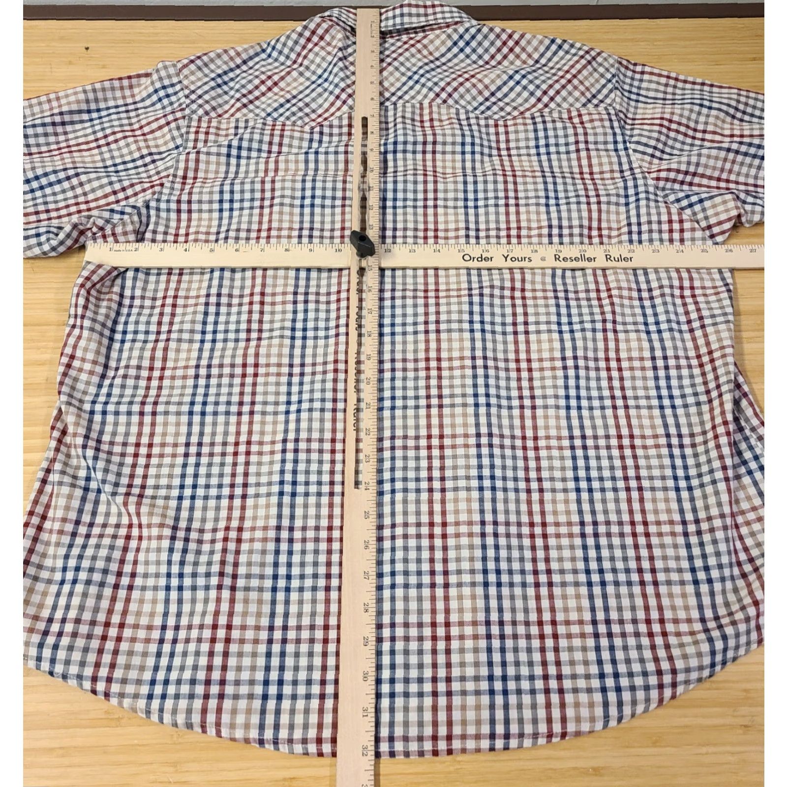 Wrangler Wrangler Wrancher Shirt Plaid Multicolor 2X Big & Tall Mens Short Sleeve Snap Button-Up Collared Shirt Size US XXL / EU 58 / 5 - 6 Thumbnail