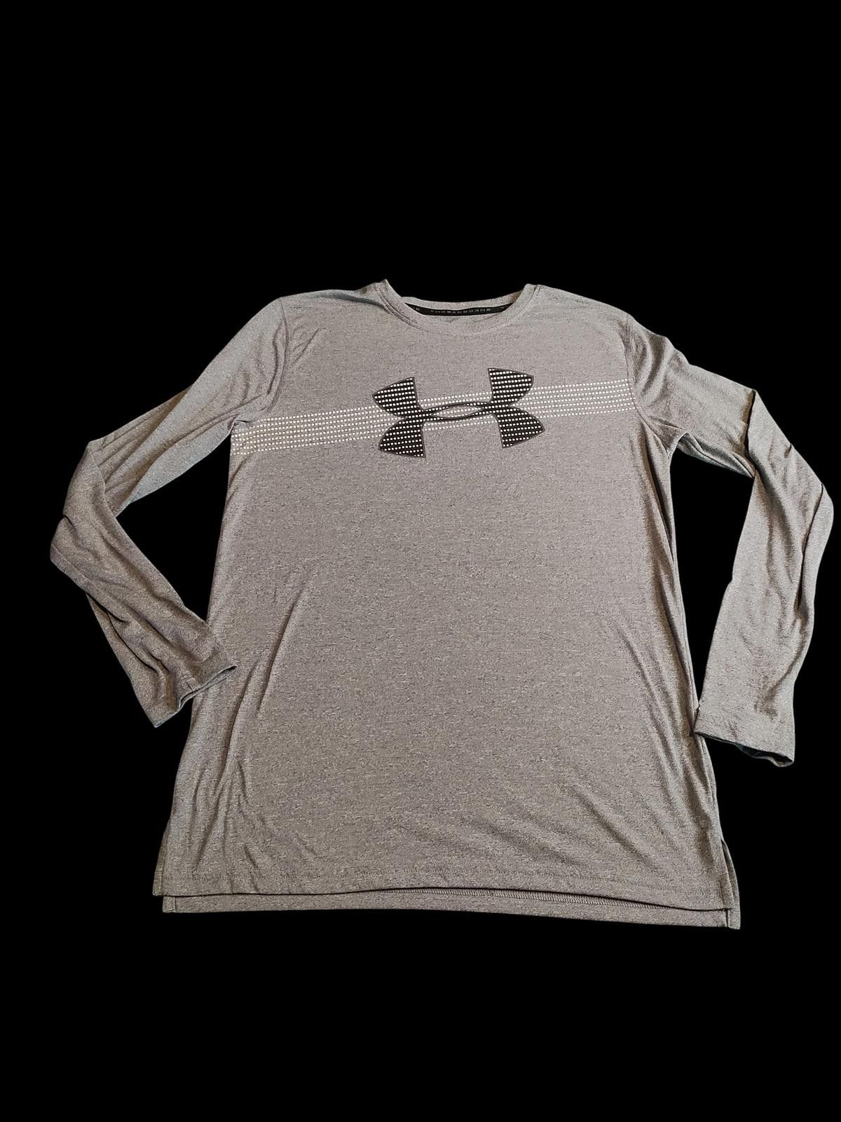 Under Armour Under Armour Kids Long Sleeve Activewear Shirt, Gray Size US L / EU 52-54 / 3 - 3 Thumbnail