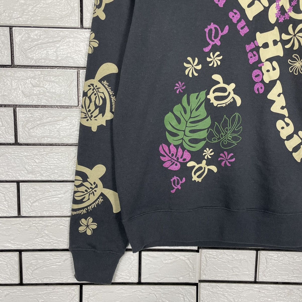Japanese Brand Hulali Hawaii Aloha Full Print Sweatshirt Size US S / EU 44-46 / 1 - 3 Thumbnail