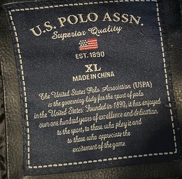 U.S. Polo Assn. Vintage US Polo Assn Black Leather Bomber Jacket Size XL Size US XL / EU 56 / 4 - 4 Thumbnail