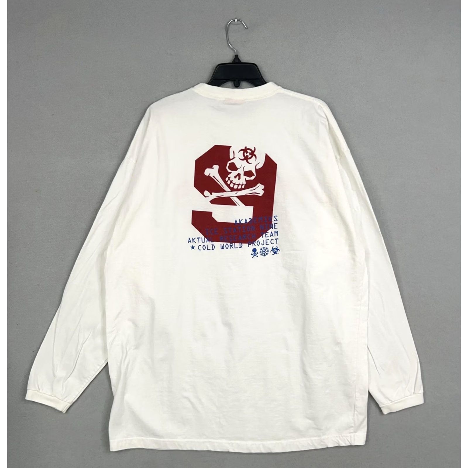 Akademiks VINTAGE Akademiks Shirt Mens 2XL Graphic Biohazard Skull Antarctica Research 90s Y2K Size US XXL / EU 58 / 5 - 7 Thumbnail