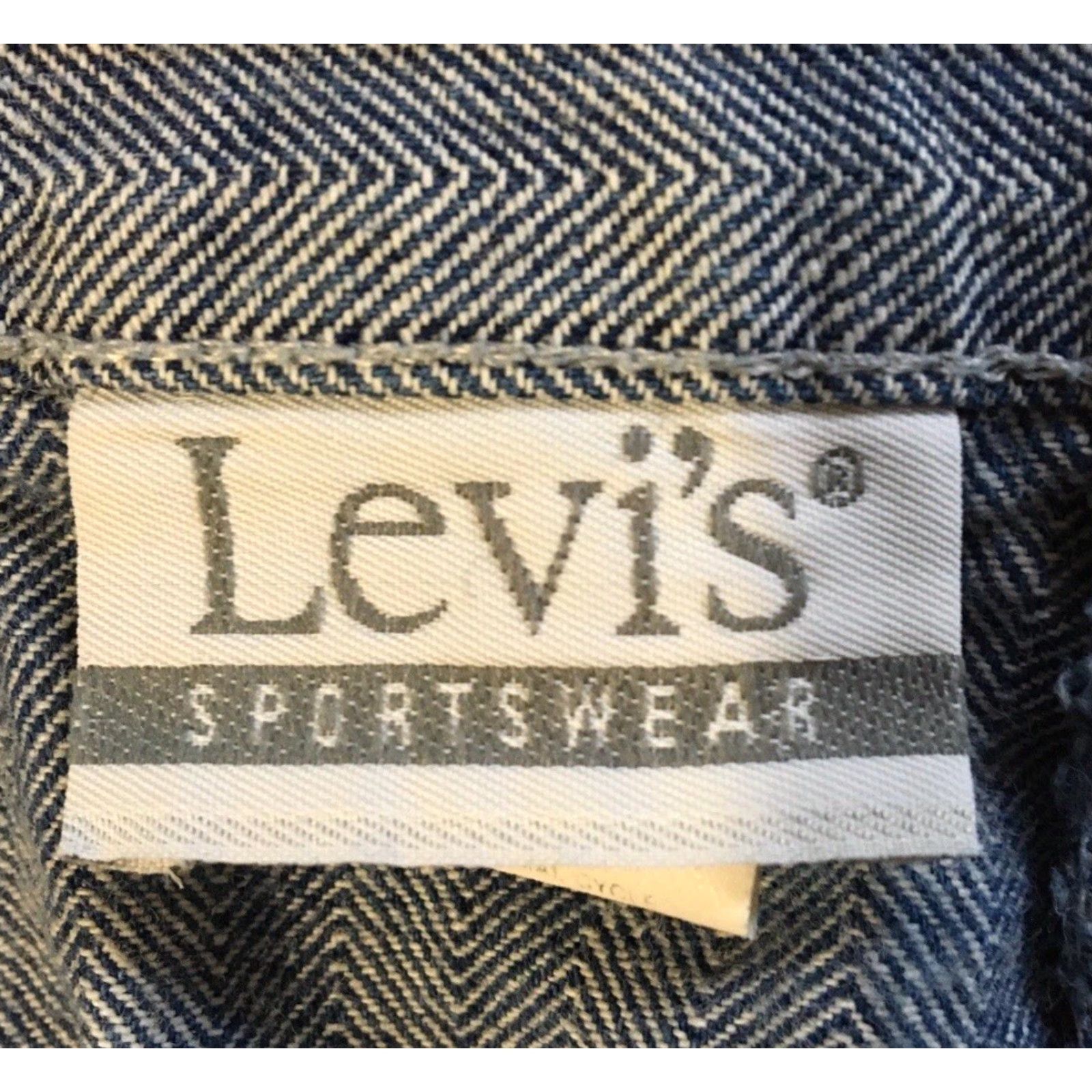Levi's VINTAGE Levis Pants Mom 32 USA Herringbone 80s Grunge Punk Biker 70s Conductor Size 24" / US 00 / IT 34 - 6 Thumbnail