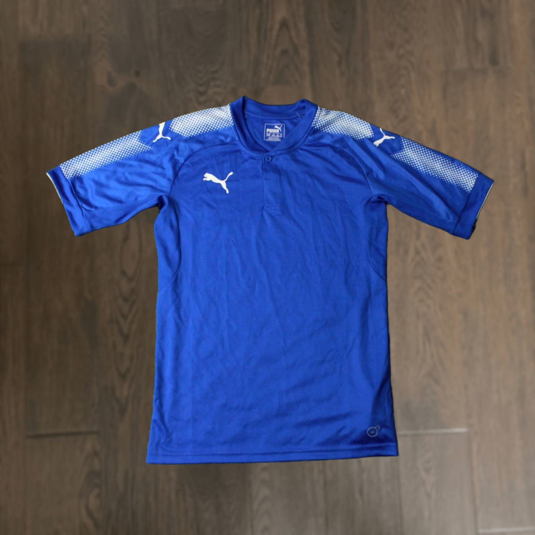 Puma PUMA Striker DryCell Original Men Football Shirt Jersey Tee XS White Royal Short Sleeve Sports Shirt Size US XS / EU 42 / 0 - 1 Thumbnail
