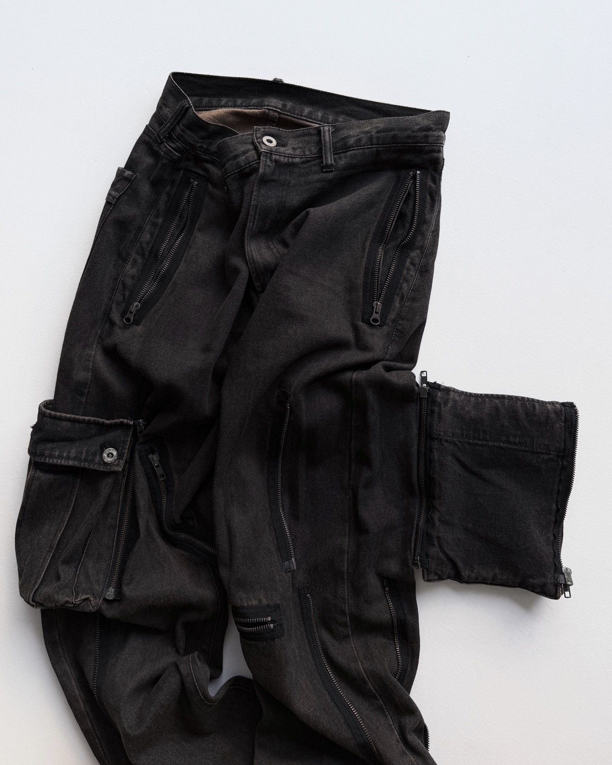 PPFM PPFM MULTI-POCKET CARGO JEANS Size US 33 - 7 Thumbnail