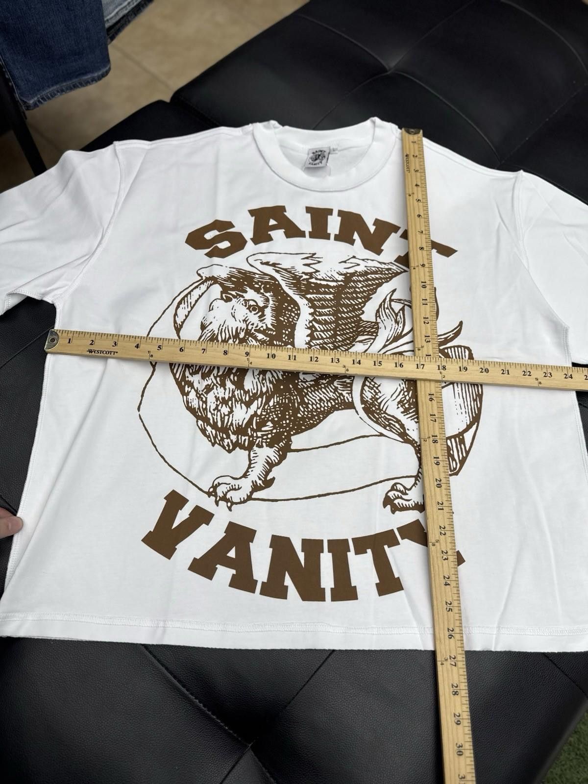 Saint Vanity Size Large - Saint Vanity T-shirt Brown Logo Authentic (NEW Size US L / EU 52-54 / 3 - 5 Thumbnail