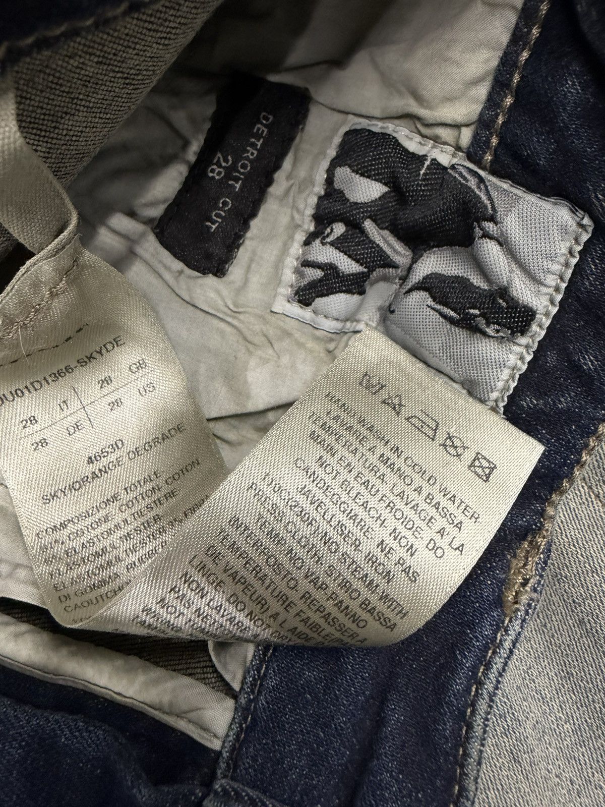 Rick Owens Drkshdw Rick Owens Drkshdw Detroit Cut Denim Jeans Size US 28 / EU 44 - 4 Thumbnail