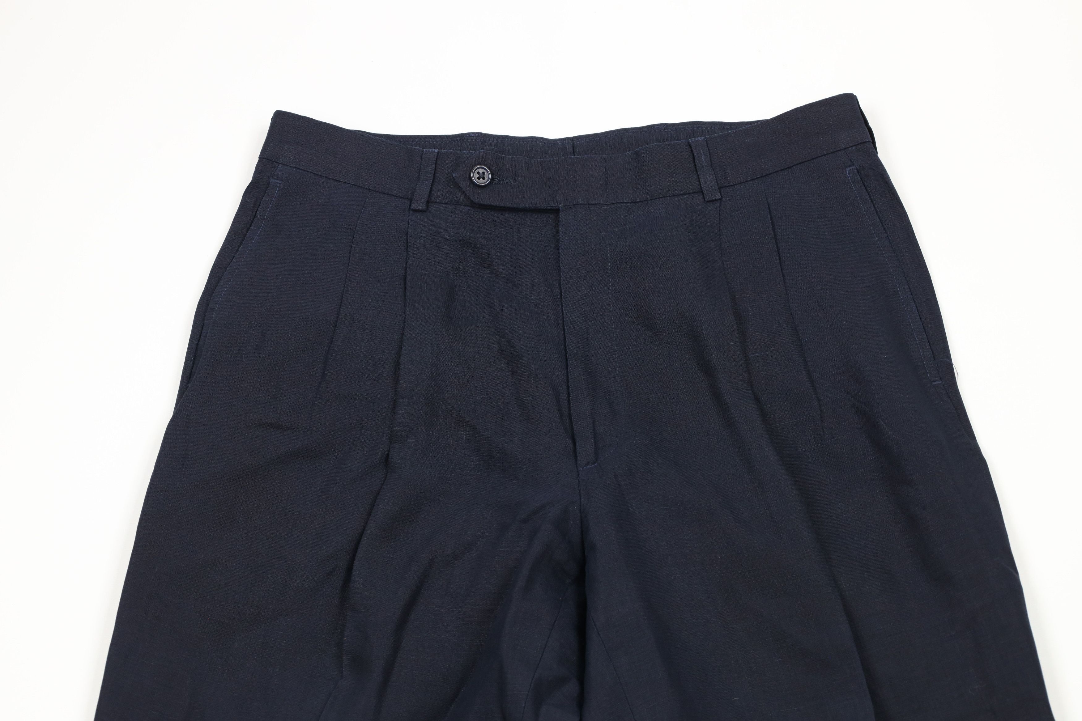 Brooks Brothers × Vintage Vintage 90s Brooks Brothers Cuffed Wide Leg Chino Pants Size US 32 / EU 48 - 2 Thumbnail