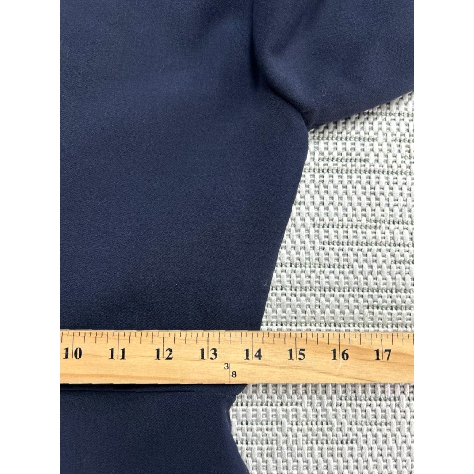 Zara Zara A-Line Dress Womens Small Blue Gold Tone Crest Buttons Mock Neck Cocktail Dress City Size S / US 4 / IT 40 - 7 Thumbnail