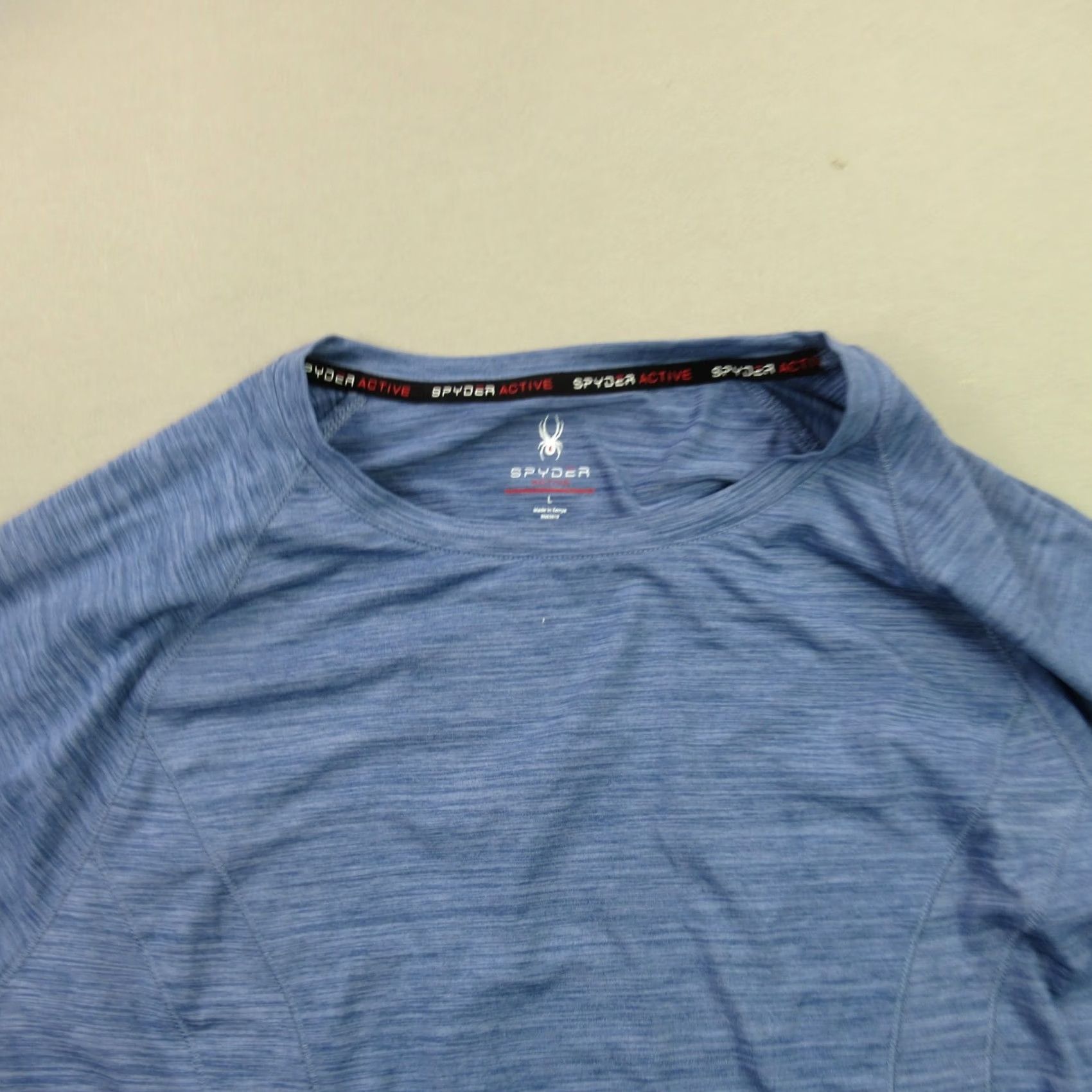 Spyder Spyder Shirt Womens Large Long Sleeve Crew Neck Pullover Lightweight Workout Blue Shirt Size L / US 10 / IT 46 - 2 Thumbnail