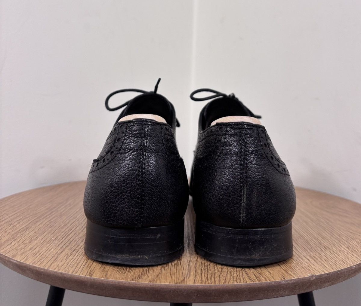 Bally Bally Daniell Men’s Black Grained Leather Brogue Derby Shoes Size US 9 / EU 42 - 11 Thumbnail