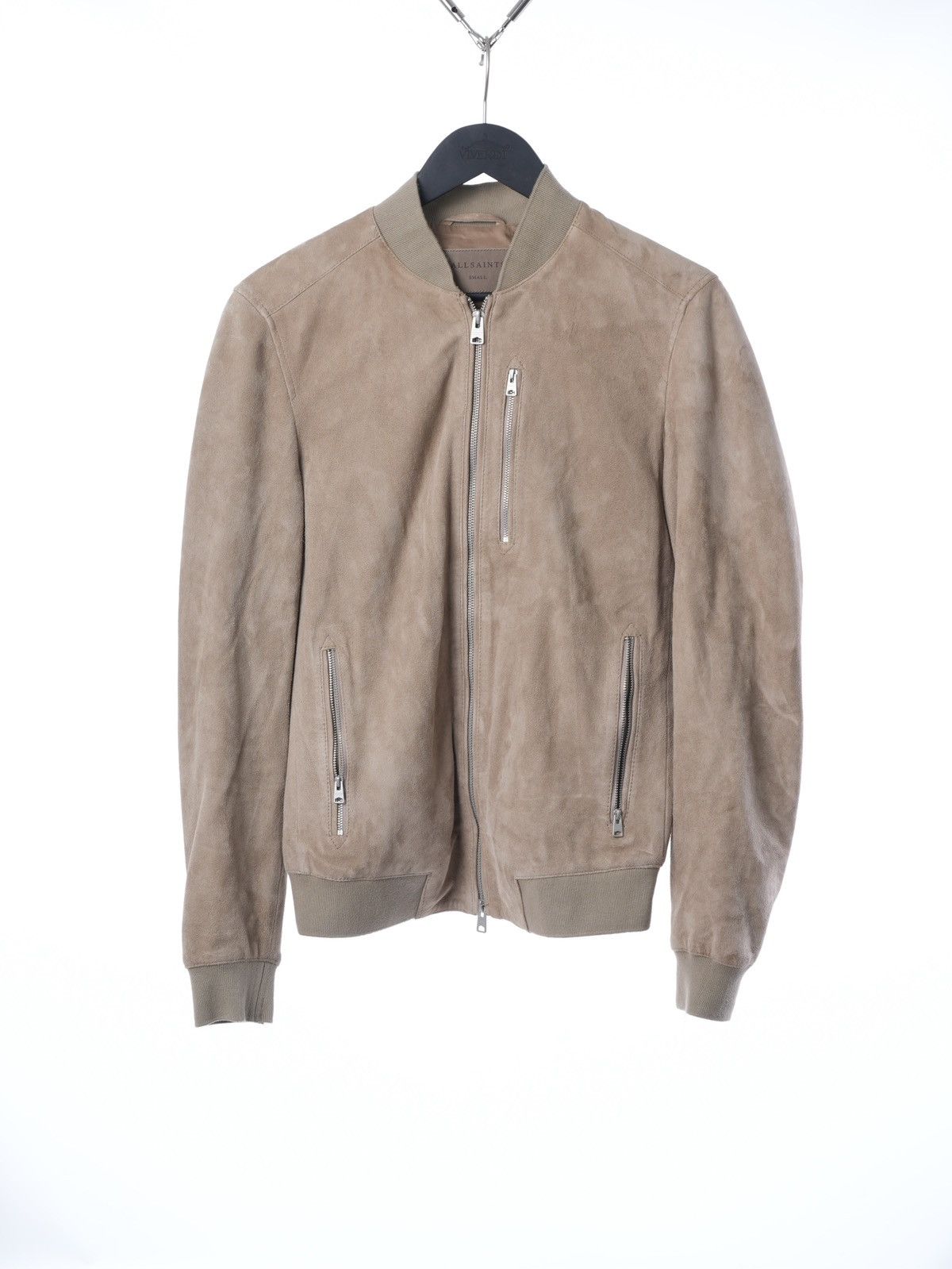 Allsaints Kemble Suede Bomber Jacket S