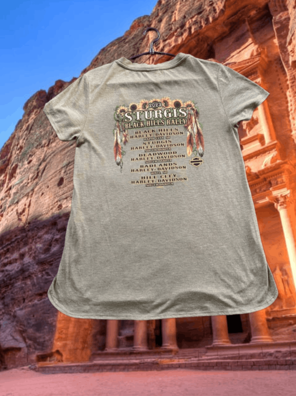 Harley Davidson × Vintage Crazy Harley Davidson 2023 Sturgis Black Hills Rally T-Shirt Size US M / EU 48-50 / 2 - 1 Thumbnail