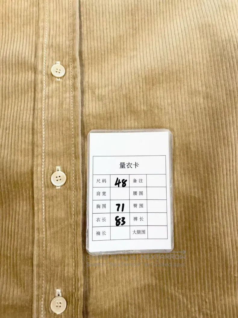 Acne Studios Acne Studios Corduroy Long Sleeve Shirt Size US M / EU 48-50 / 2 - 7 Thumbnail