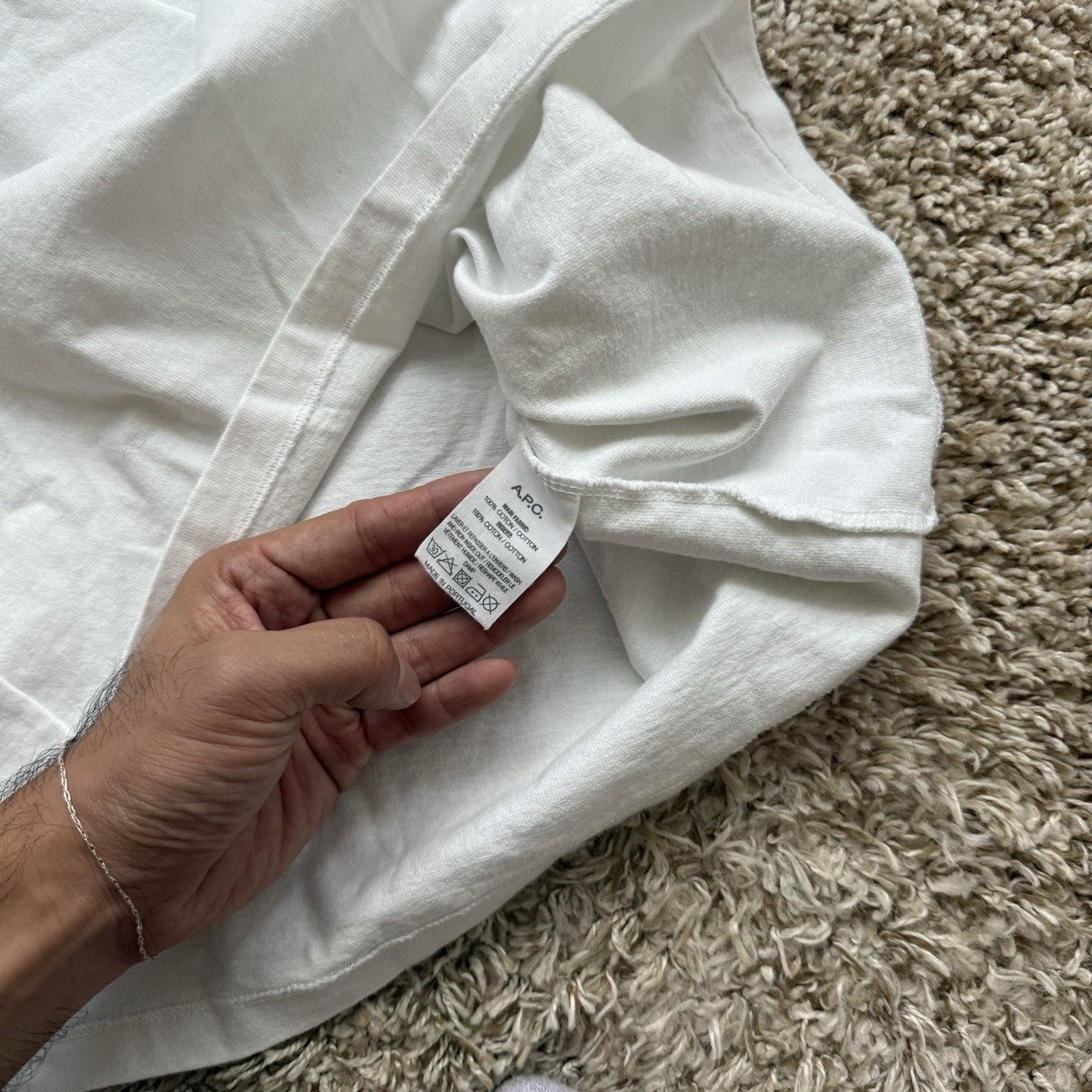 A.P.C. × JJJJound JJJJound x APC Round Rough Tee White T-Shirt Fix It SOLD OUT Size US M / EU 48-50 / 2 - 6 Thumbnail
