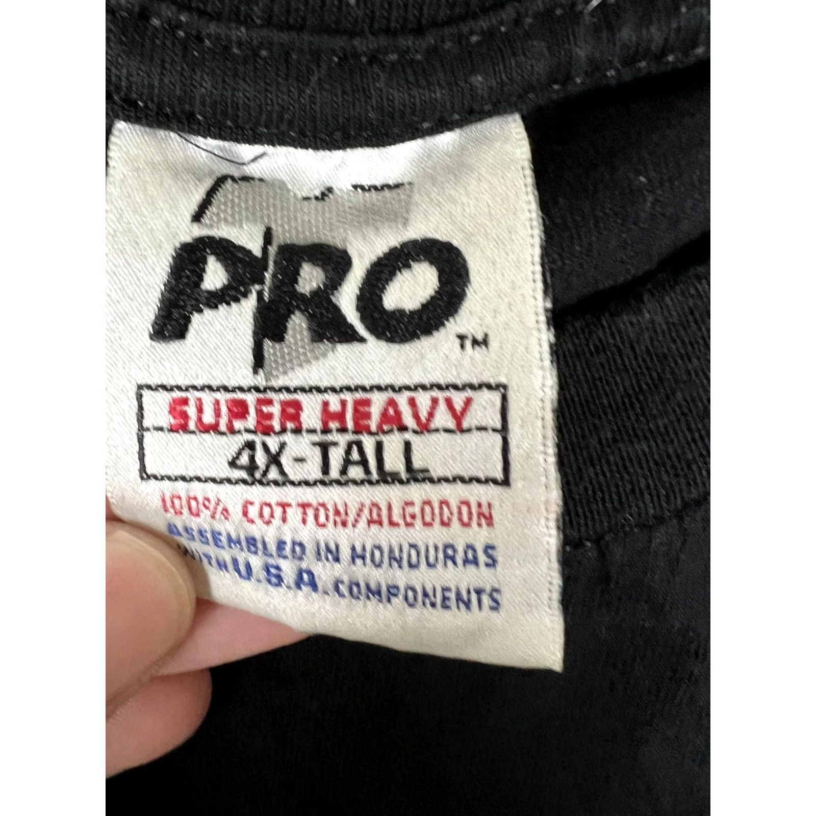 Vintage PRO Bulldog "Where My Dog ?" T-Shirt Mens 4XLT Black Streetwear Short Sleeve Crew Neck Graphic Print Vintage 90s Fashion Mens Big & Tall Size US XXL / EU 58 / 5 - 5 Thumbnail