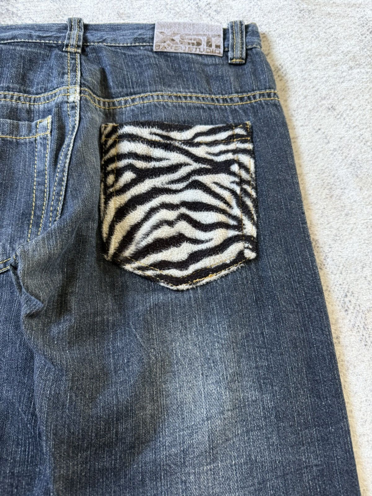 Japanese Brand Ba-Tsu Studio Japan Poems Chaotic Skull Jeans Size US 28 / EU 44 - 15 Thumbnail