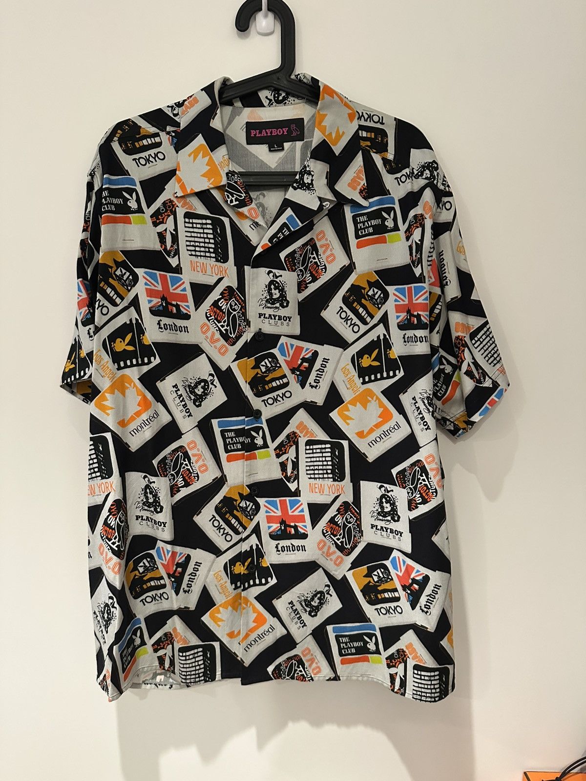October's Very Own × Playboy OVO x PLAYBOY Silk Shirt Size US L / EU 52-54 / 3 - 1 Thumbnail