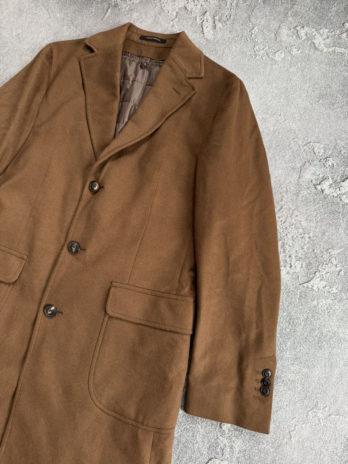 Designer × Massimo Dutti Massimo Dutti EUR48/USA38 brown coat wool long jacket blazer Size M / US 6-8 / IT 42-44 - 10 Thumbnail
