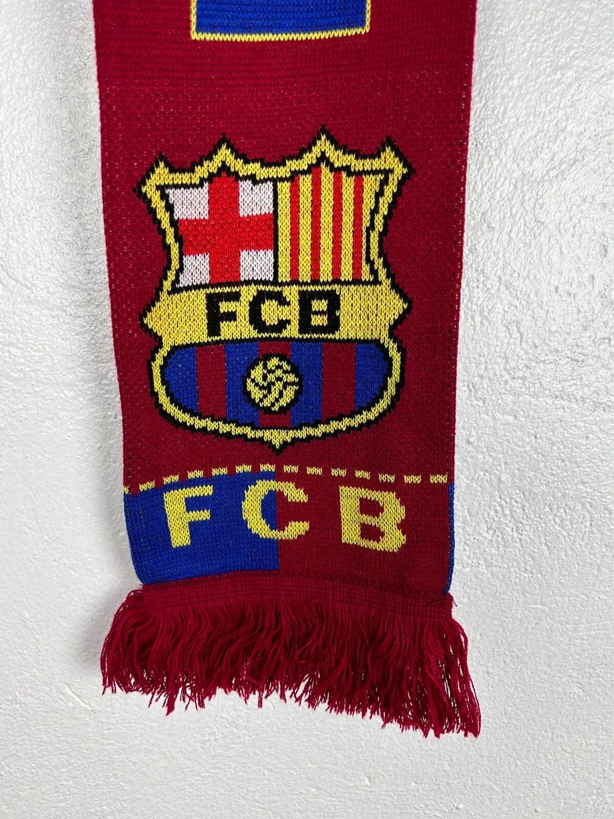Vintage Vintage FC Barcelona Fanwear Soccer Football Scarf Muffler Size ONE SIZE - 2 Thumbnail