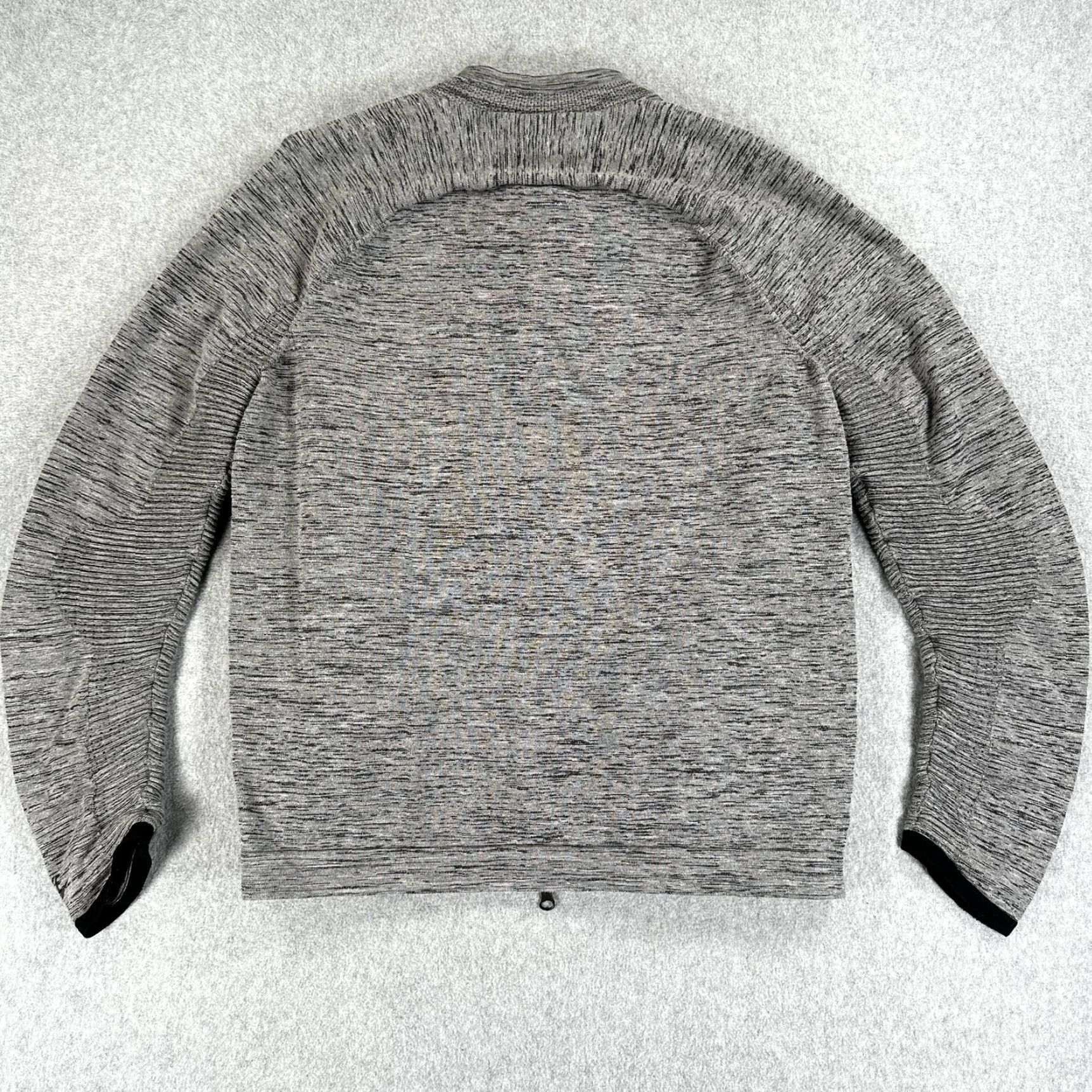 Nike Nike Tech Jacket Mens M Gray Heather Knit Full Zip Track Jacket, Activewear, Running & Gym, Regular Fit, Long Sleeve, Casual, 90s? Size US M / EU 48-50 / 2 - 7 Thumbnail
