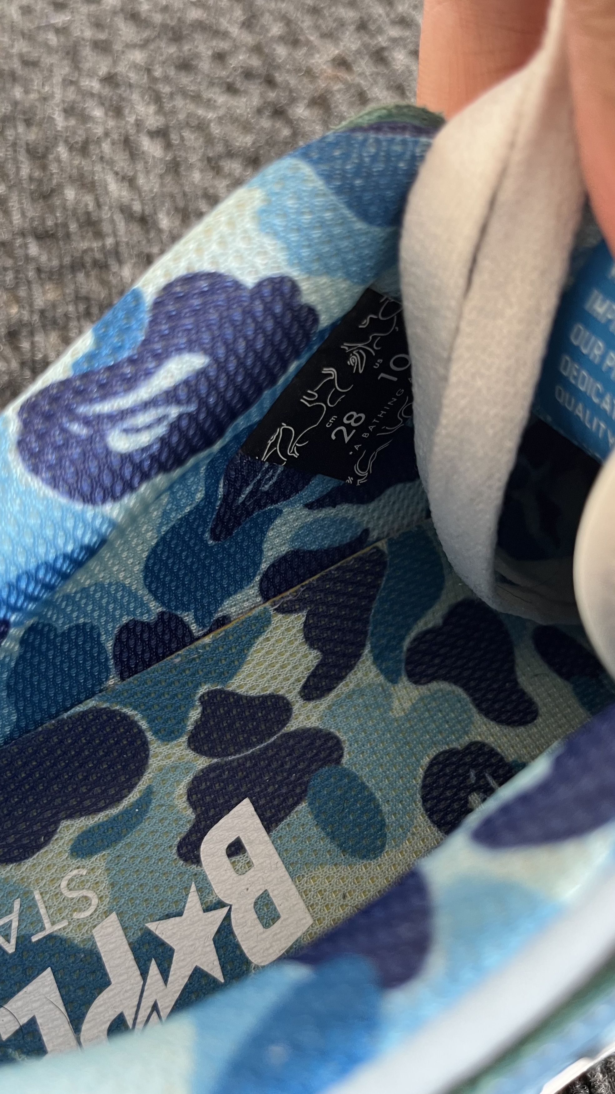 Bape BAPE Sk8 Sta #2 ABC - CAMO BLUE Size US 10 / EU 43 - 8 Thumbnail