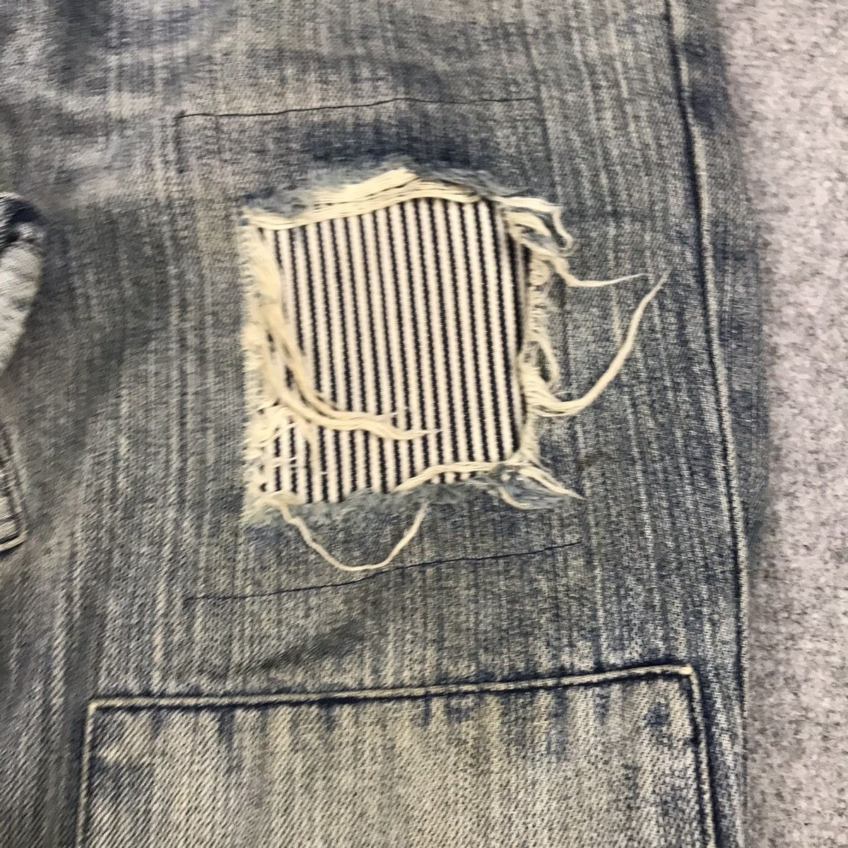 Japanese Brand JOGE MARTIN BAGGY DENIM PATCHWORK DISTRESSED JEANS PANTS Size US 32 / EU 48 - 7 Thumbnail