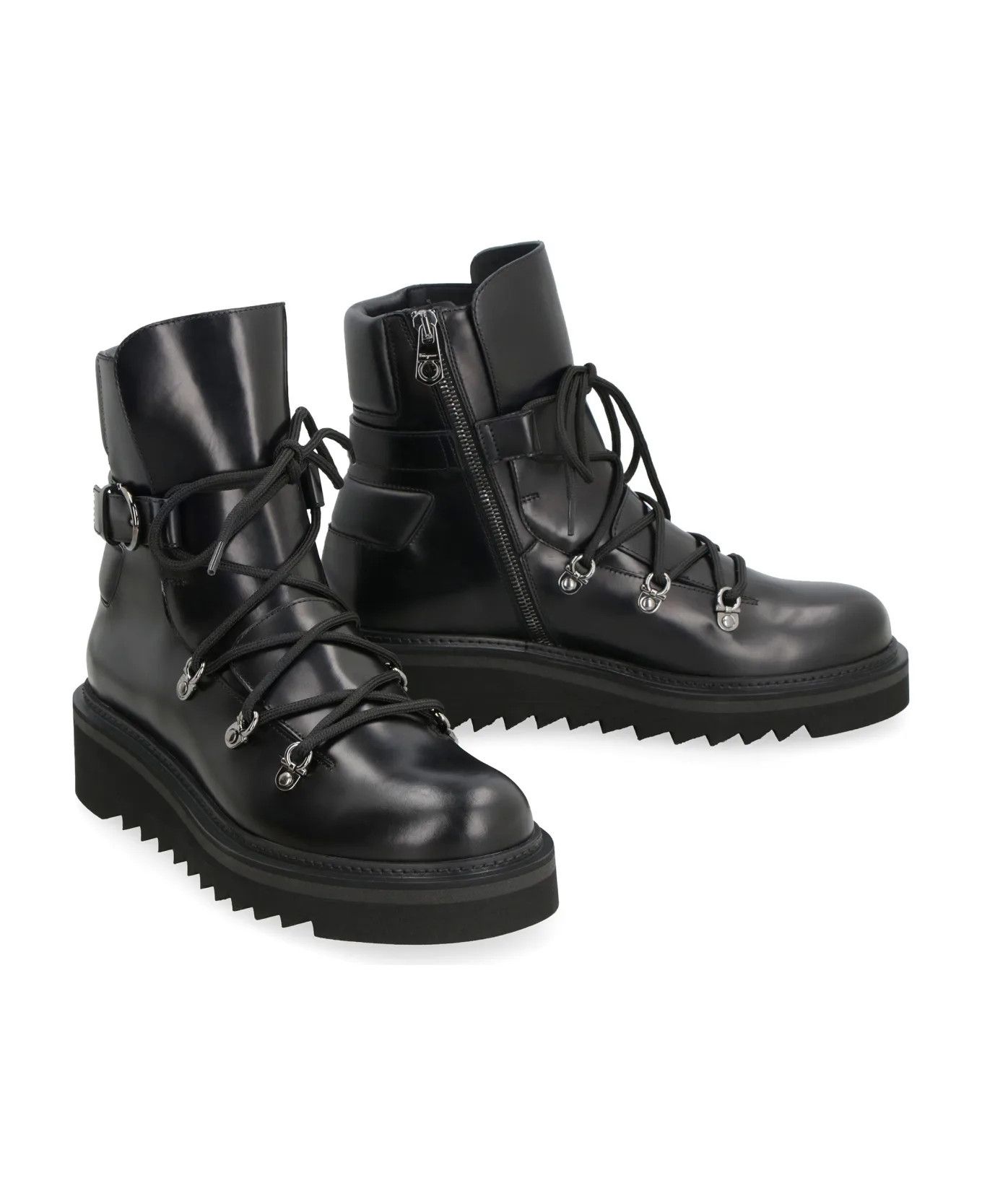 Salvatore Ferragamo o1y0326 Ankle Boots in Black Size US 10 / IT 40 - 3 Thumbnail