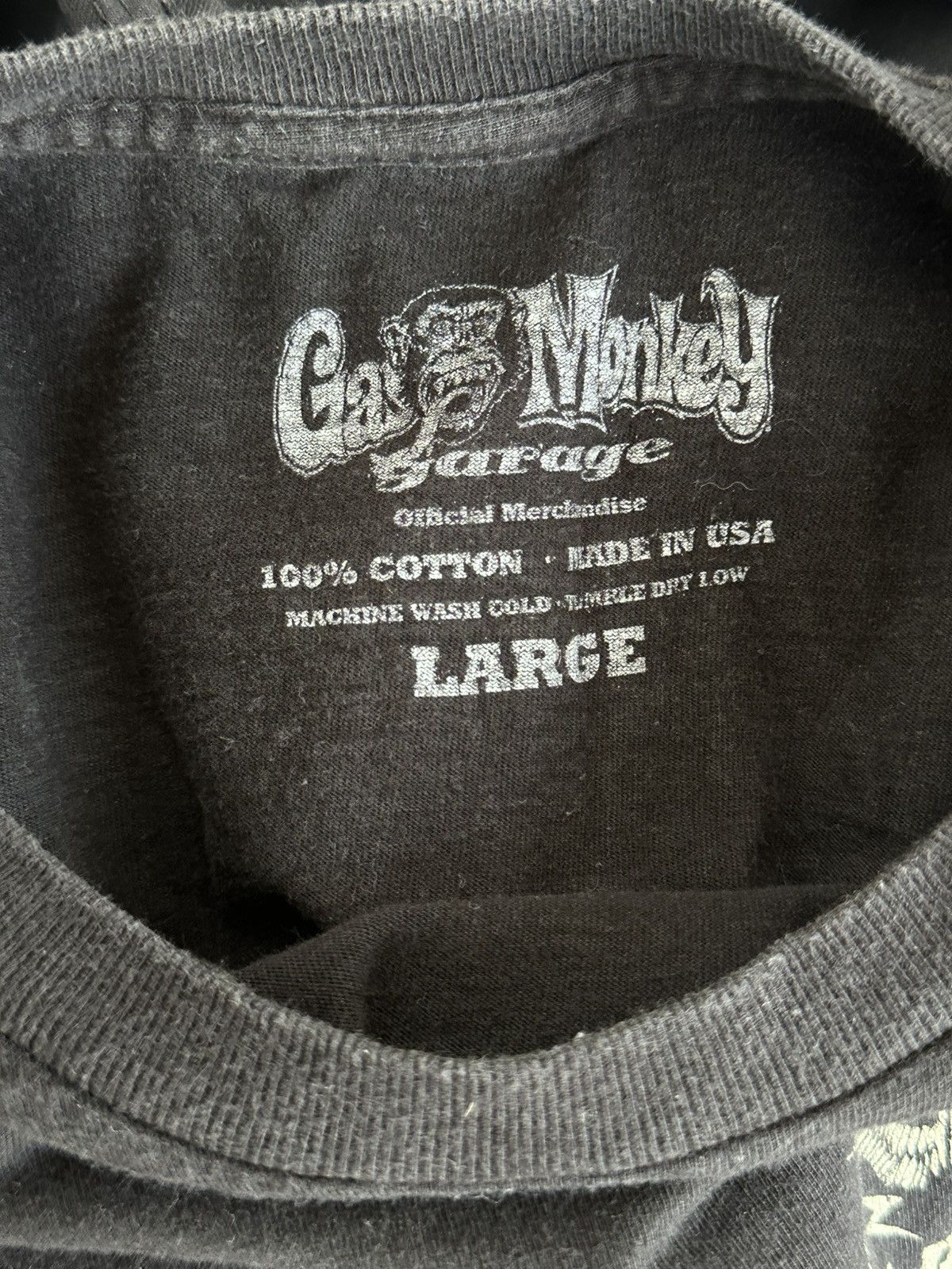 Vintage Gas Monkey Garage Black Made in USA Long Sleeve Size US L / EU 52-54 / 3 - 7 Thumbnail