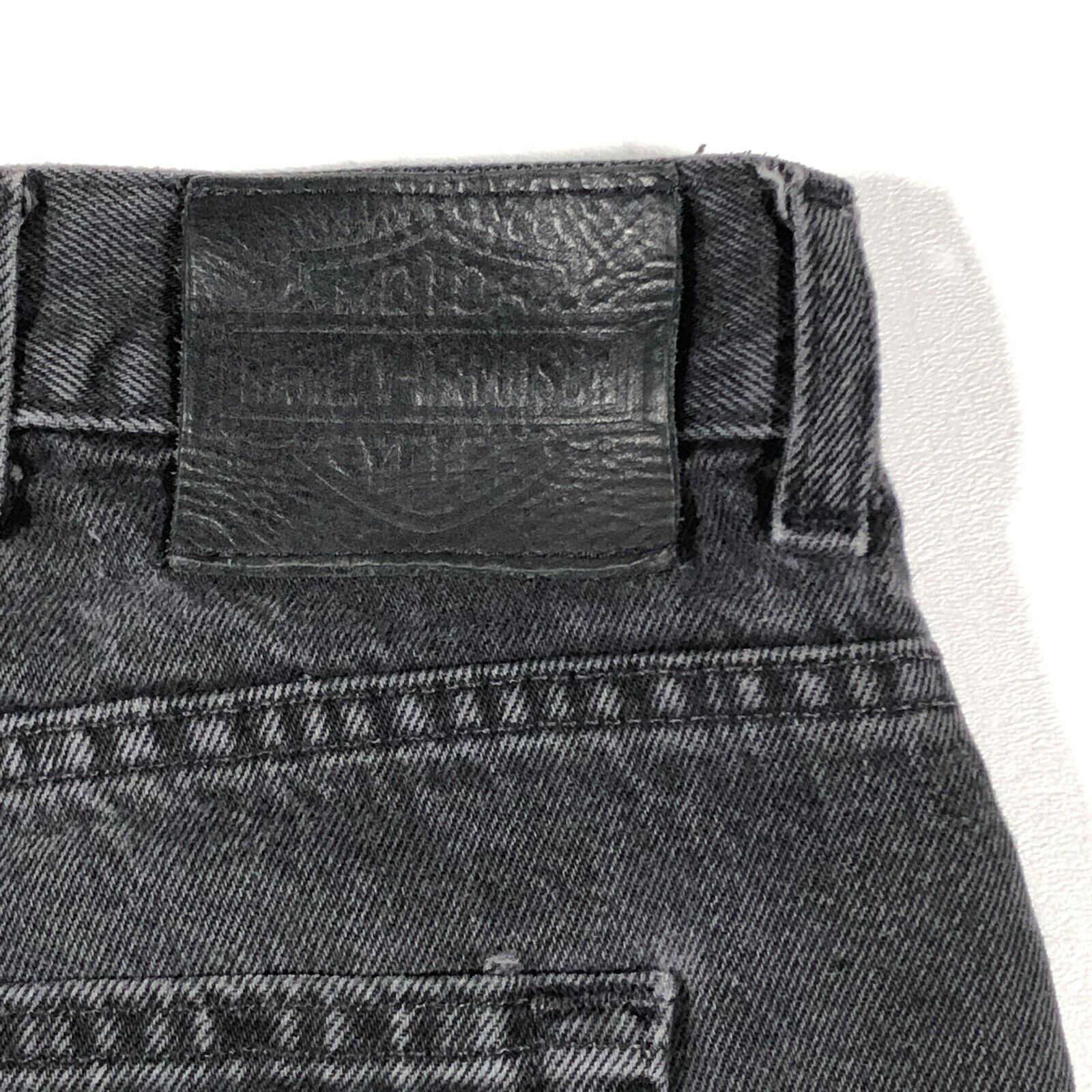 Harley Davidson × Vintage Vintage Harley Davidson Black Baggy Jeans Size 40x30 Size US 40 / EU 56 - 10 Thumbnail