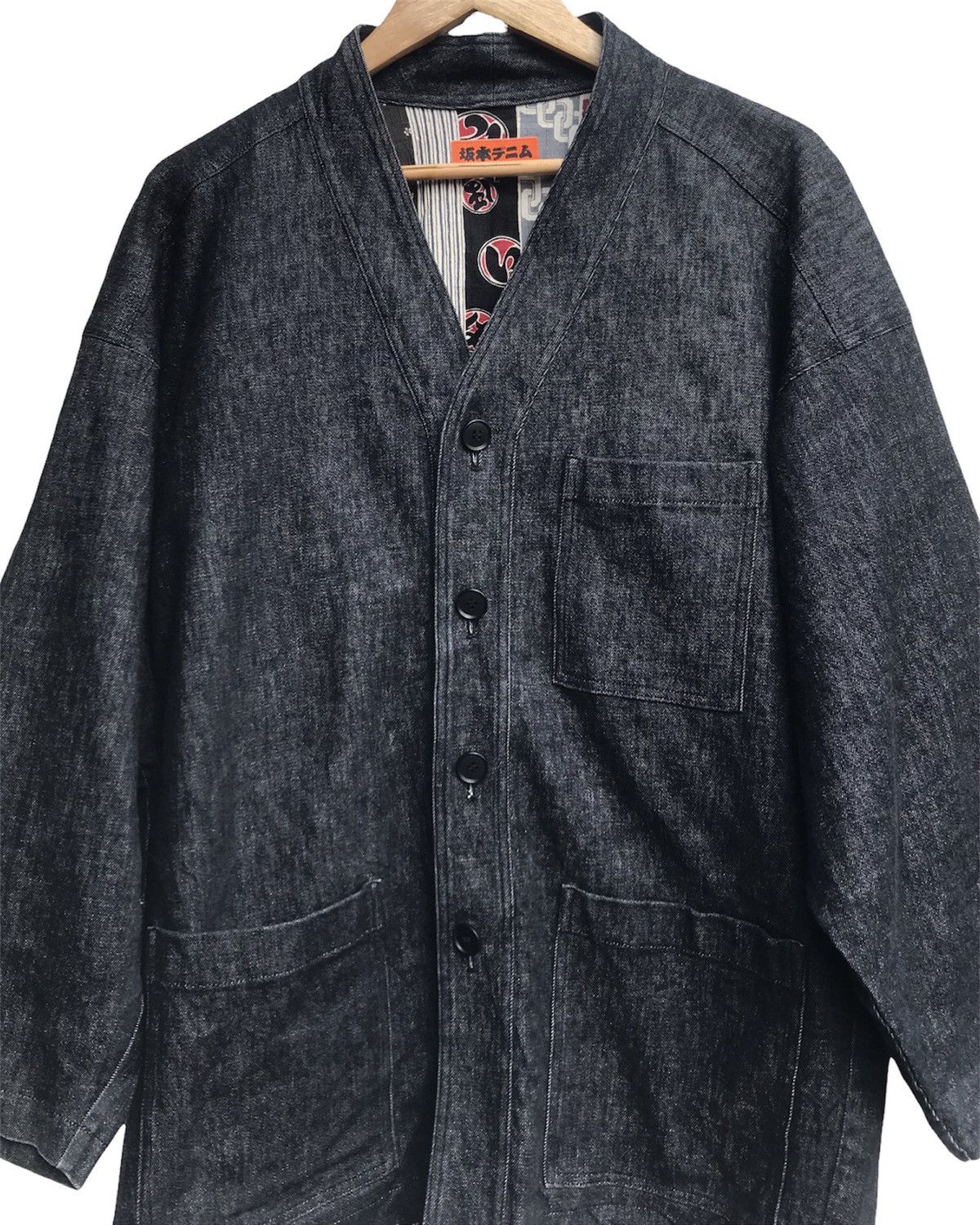 Indigo × Japan Blue Sakamoto Denim Jacket Made in Japan Size US L / EU 52-54 / 3 - 4 Thumbnail