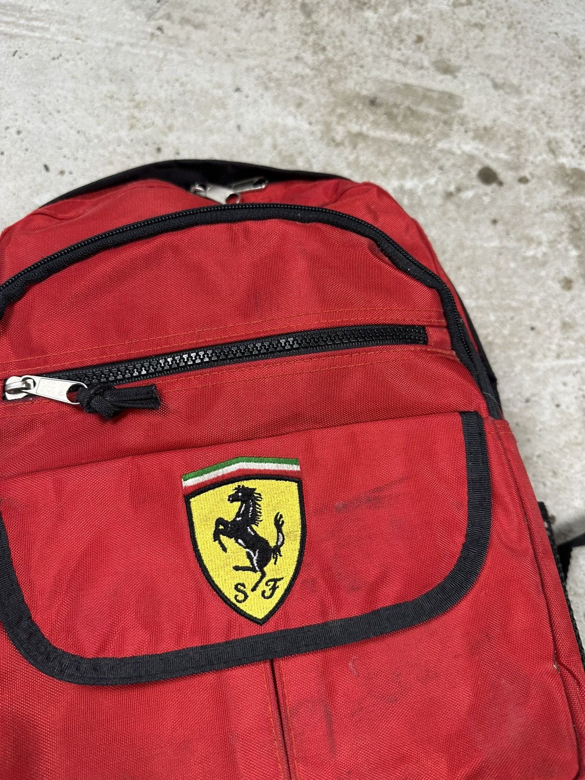 Ferrari Vintage Y2K Ferrari Red Back Pack Bag Size ONE SIZE - 5 Thumbnail